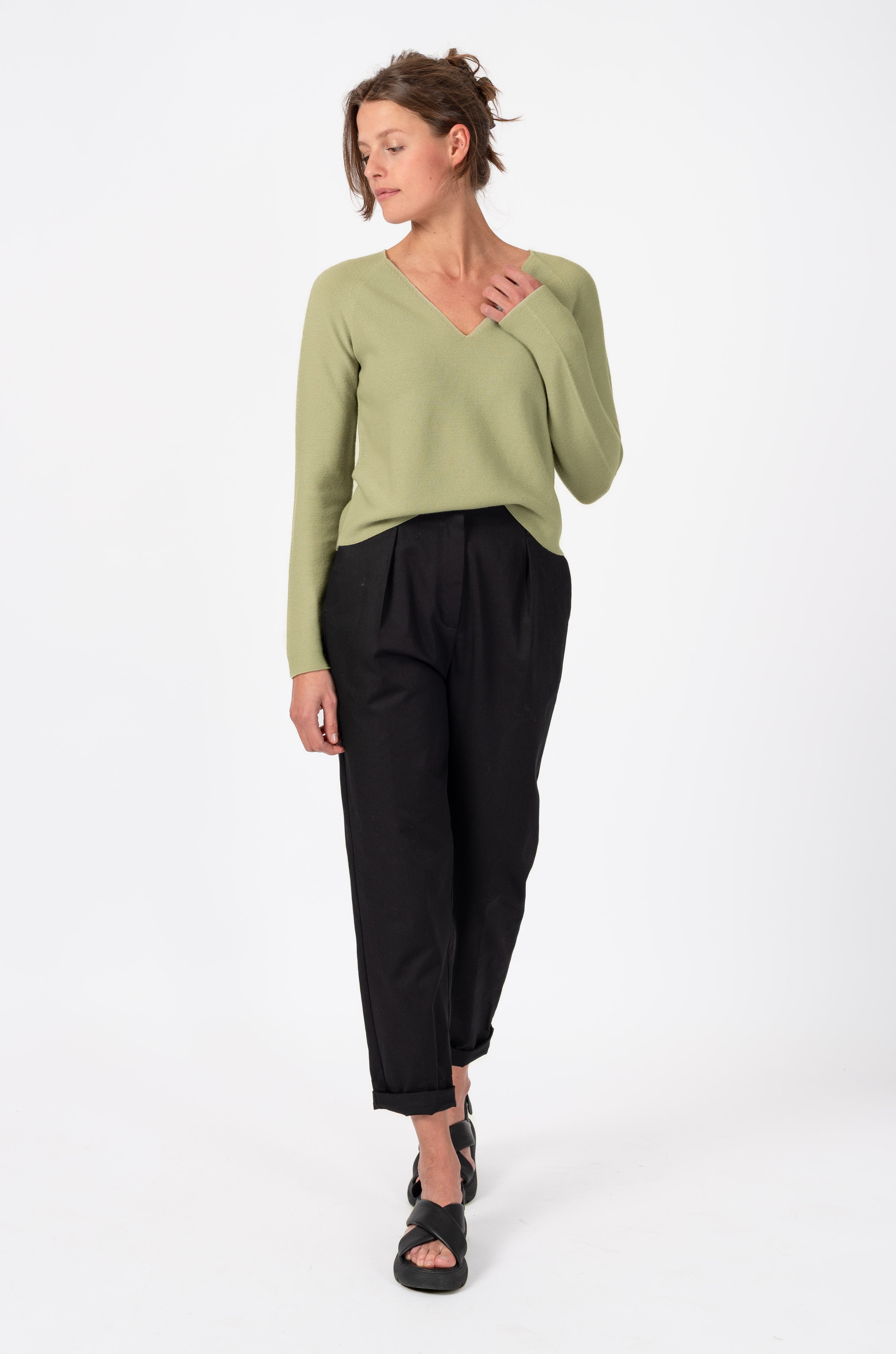 NNIstudio - COZY Strick - Pullover - Willow Grey - XS -