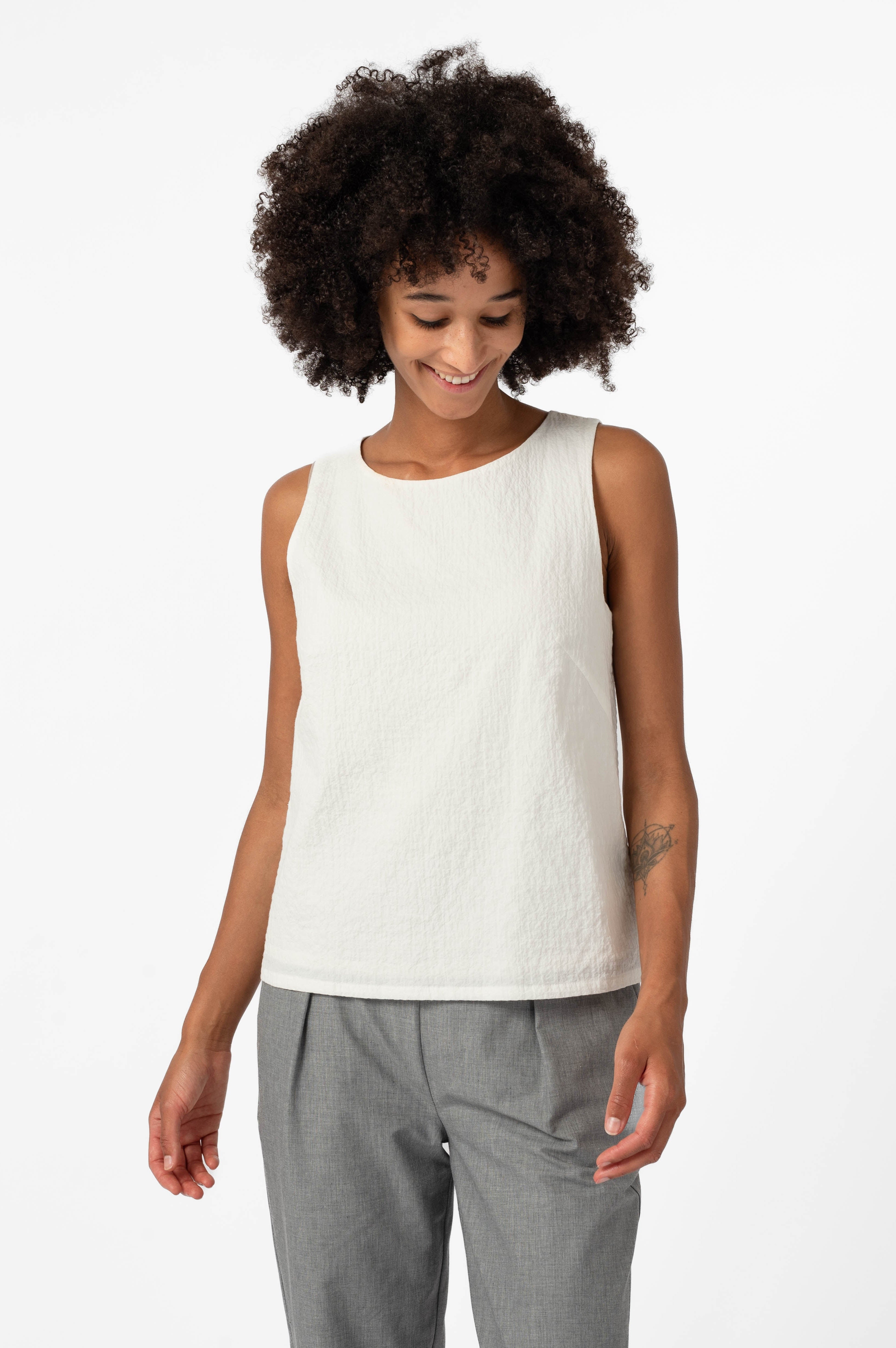 NNIstudio - CREASE Top - Weiß - XS / S -