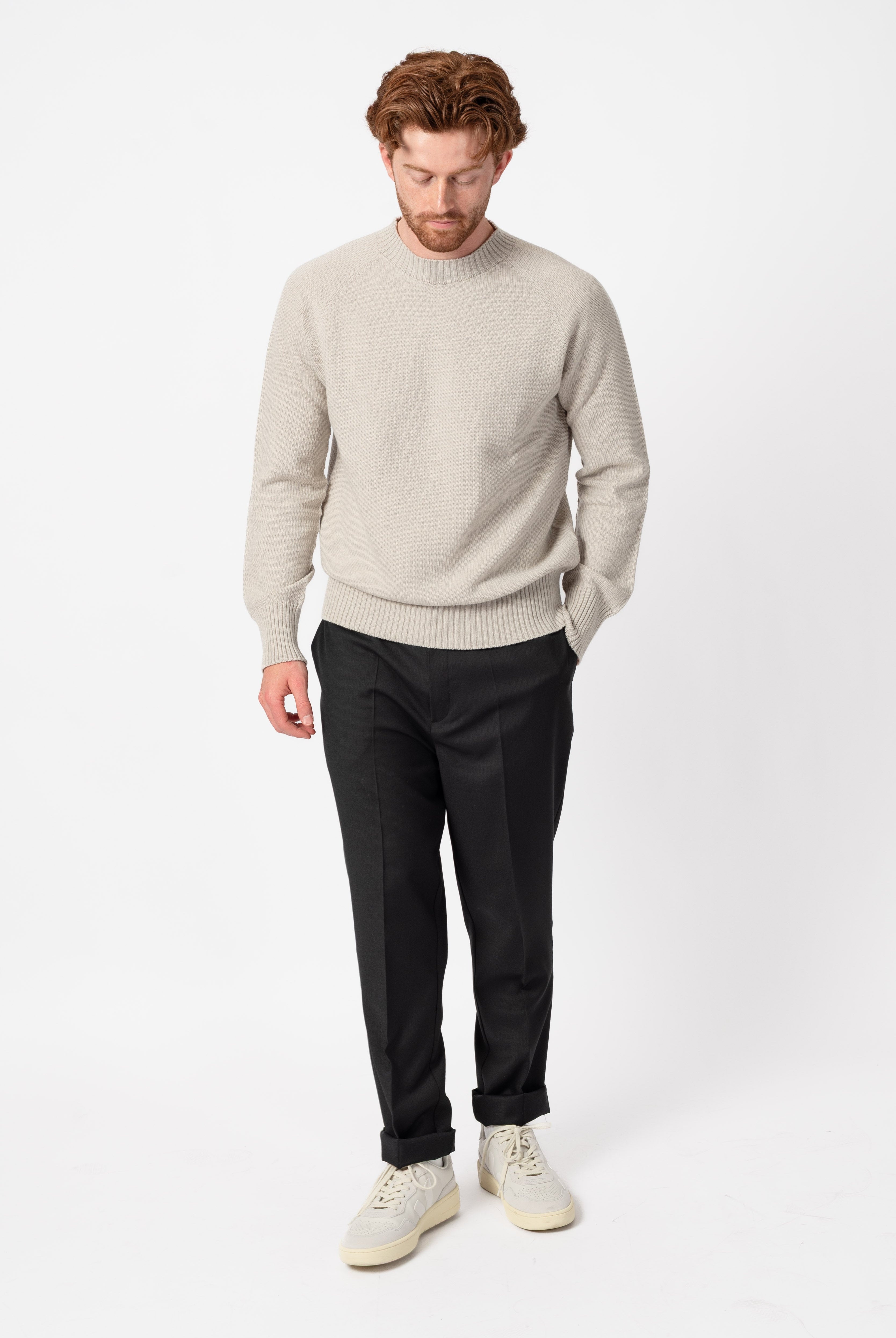 NNIstudio - CREW 2.0 Pullover Unisex - Birch Melange - XS -