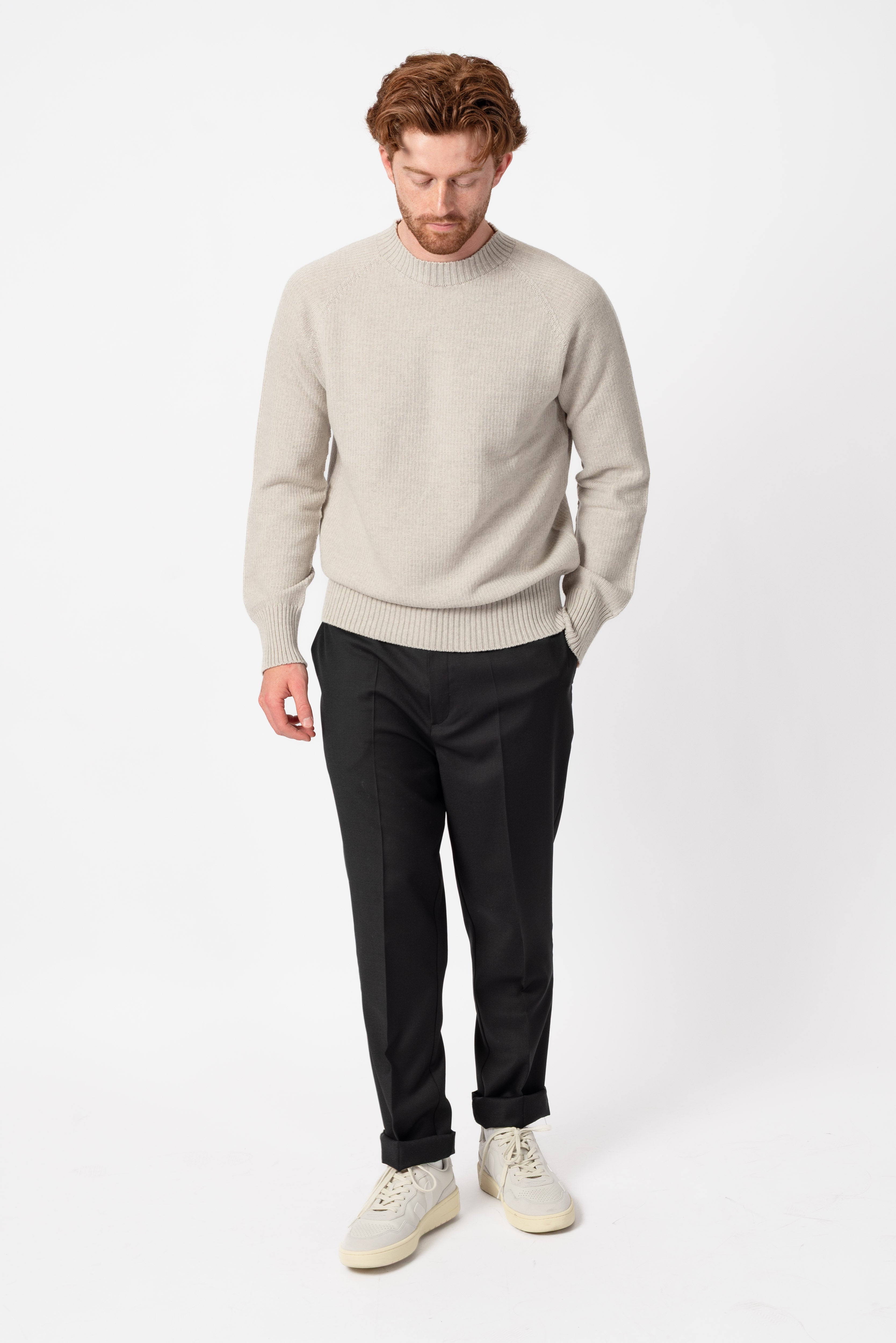 NNIstudio - CREW 2.0 Pullover Unisex - Birch Melange - XS -