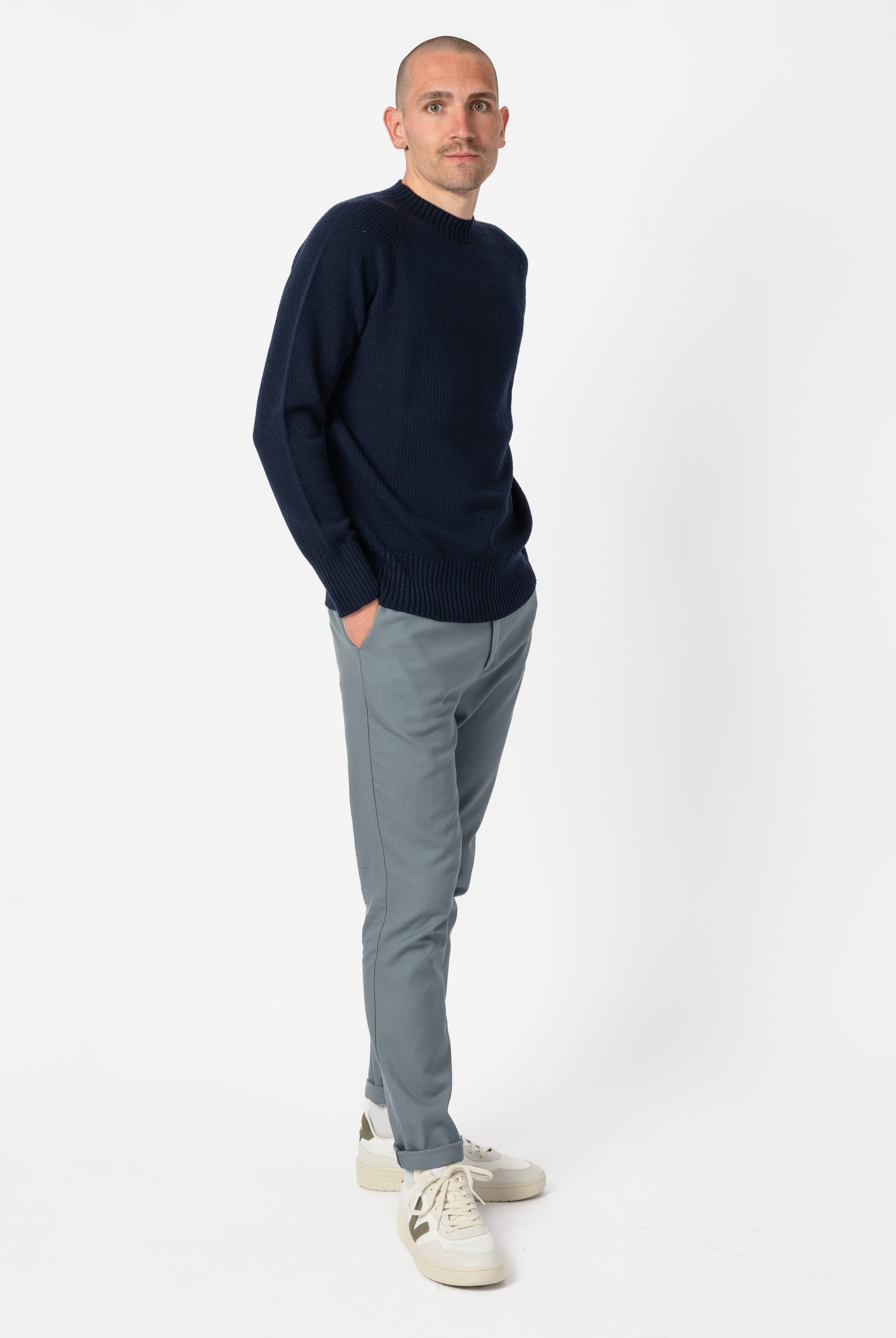 NNIstudio - CREW 2.0 Pullover Unisex - Birch Melange - XS -