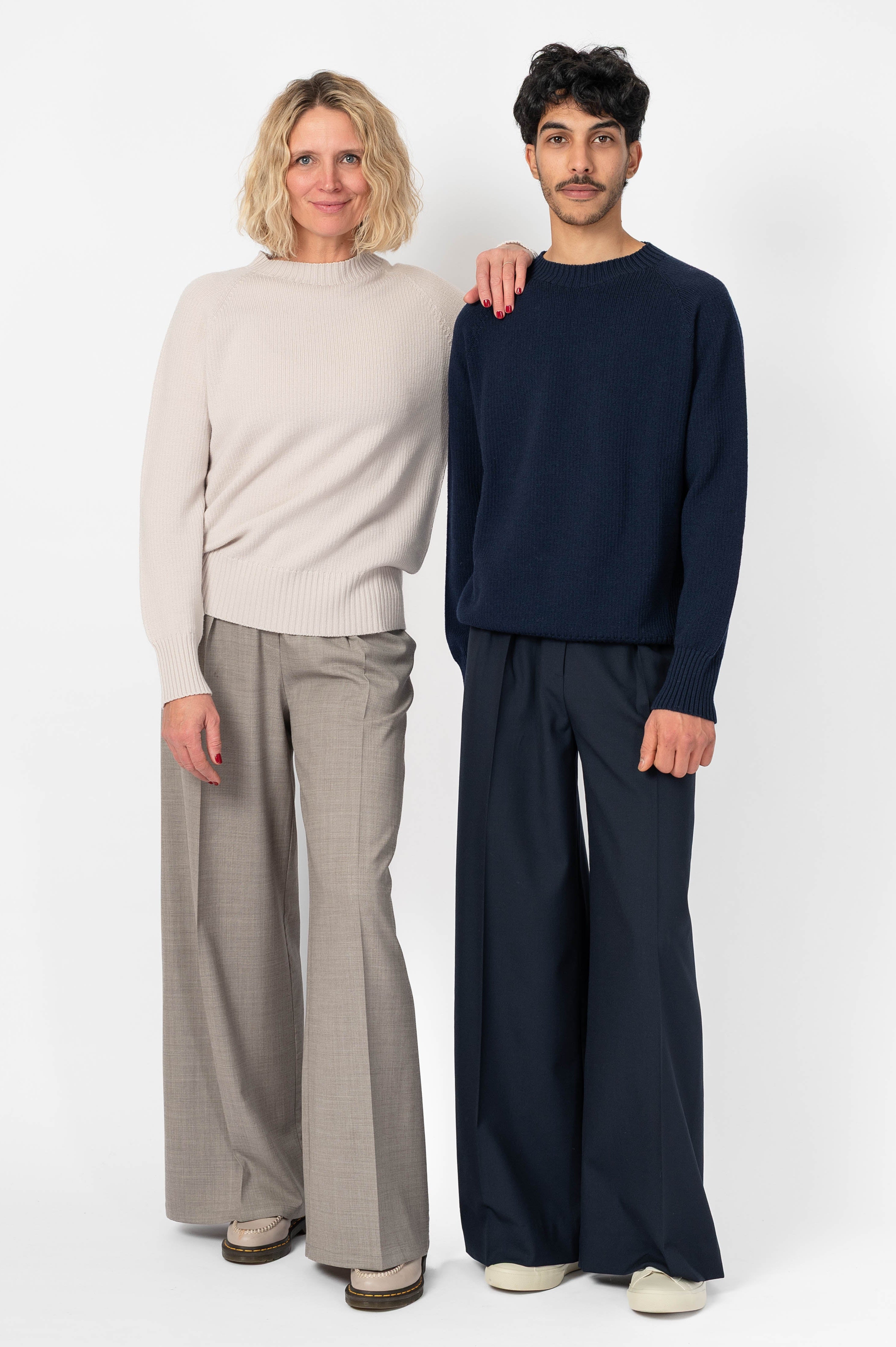 NNIstudio - CREW 2.0 Strick - Pullover - Blush White - XS -