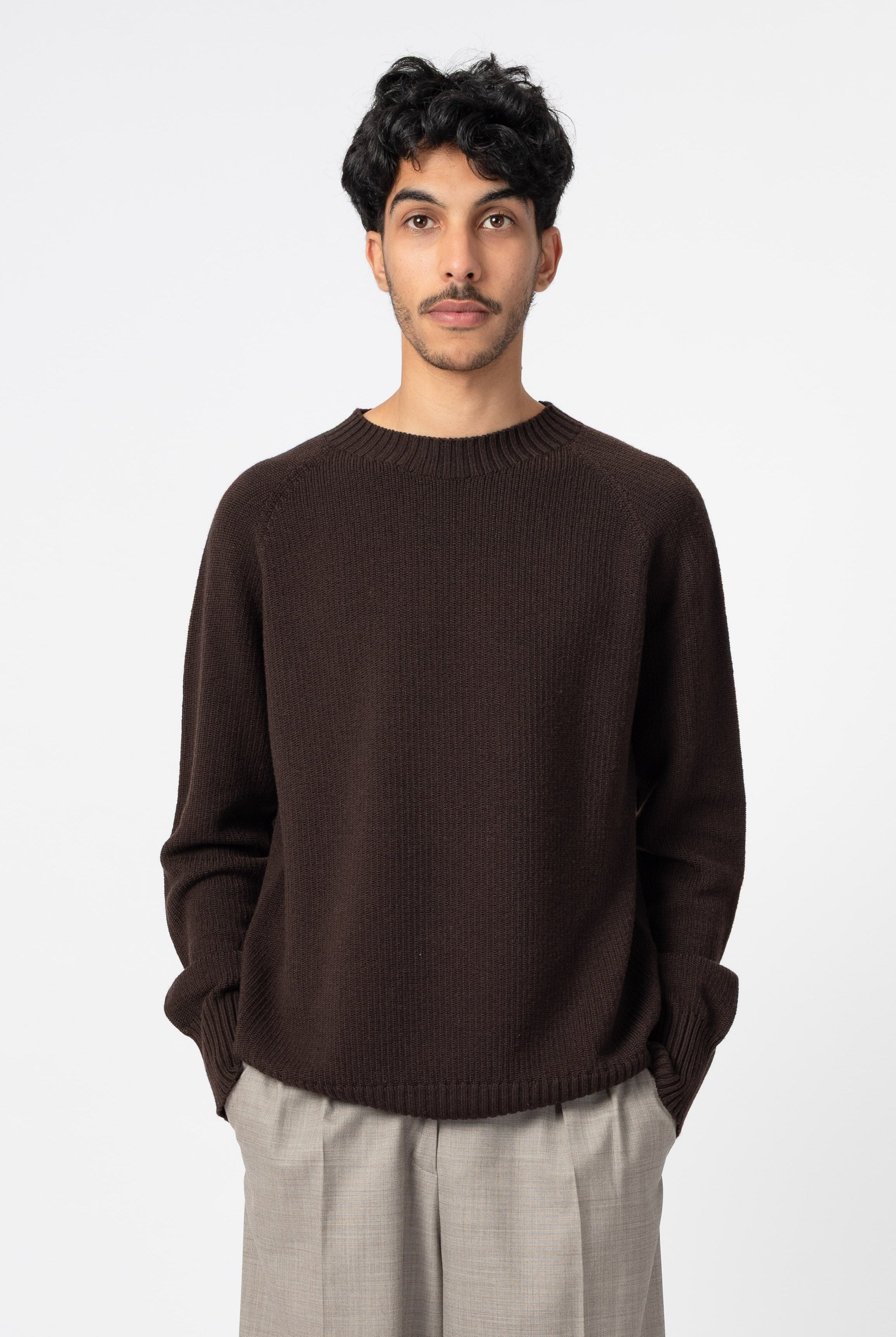 NNIstudio - CREW 2.0 Strick - Pullover - Chocolate Brown (Limited Color) - XS -
