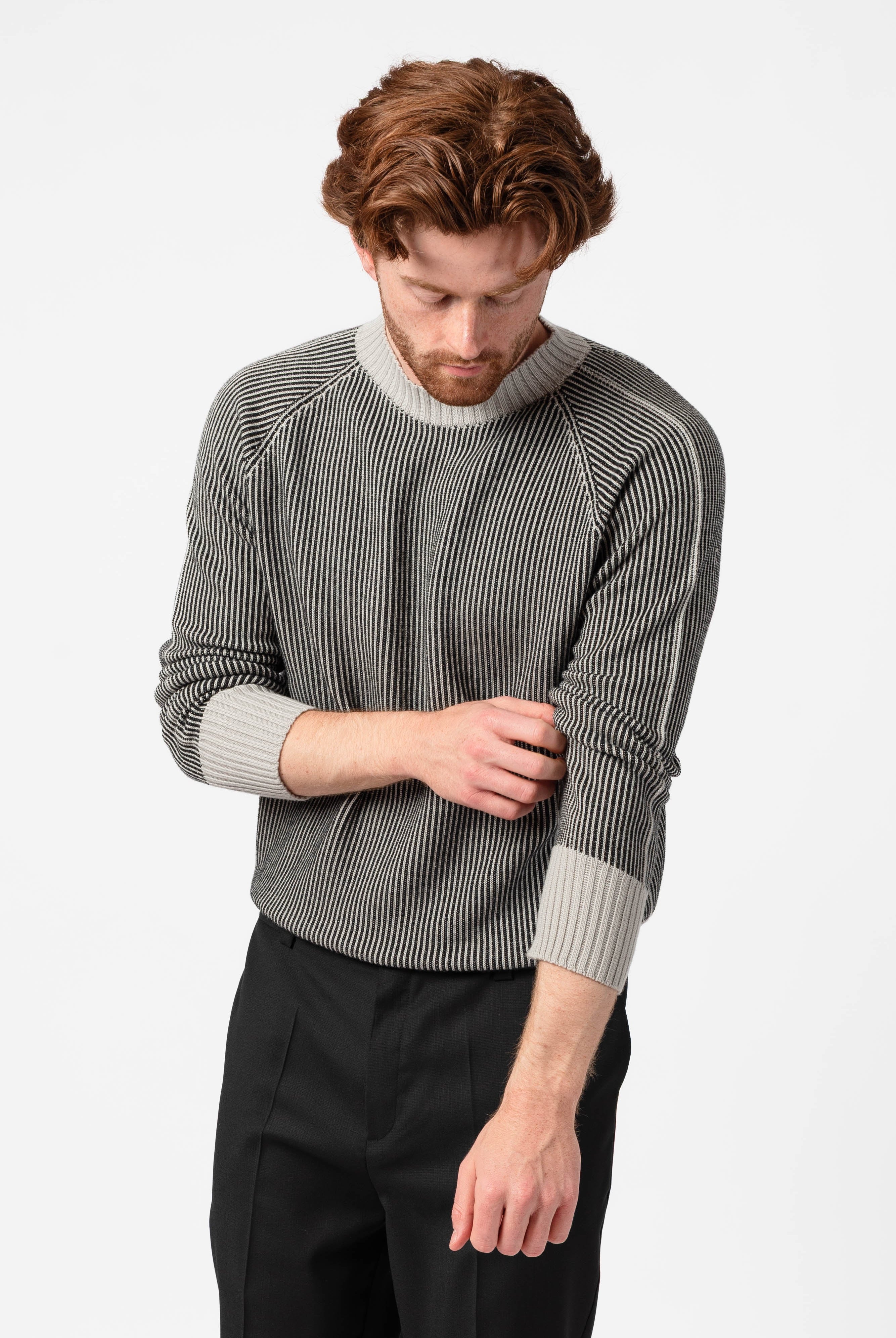 NNIstudio - CREW Pullover Unisex - Tea Green / Lavender Frost - XS -