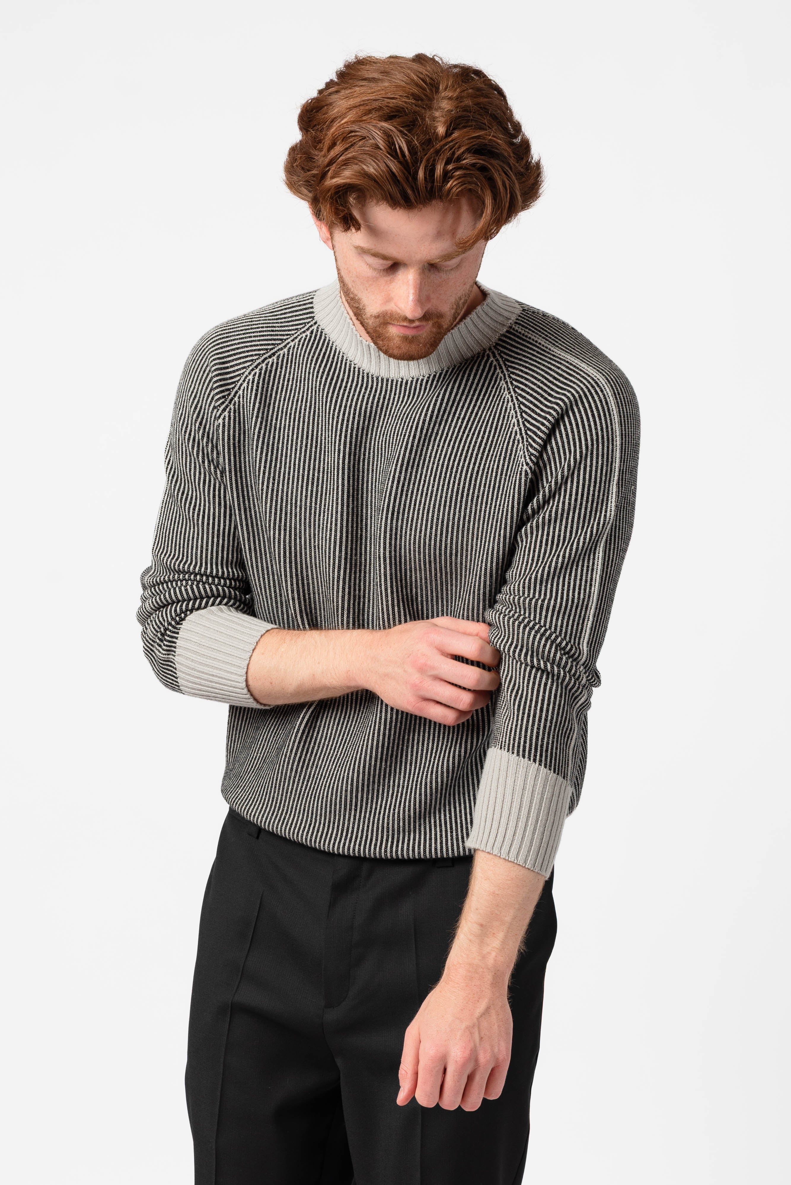 NNIstudio - CREW Pullover Unisex - Tea Green / Lavender Frost - XS -