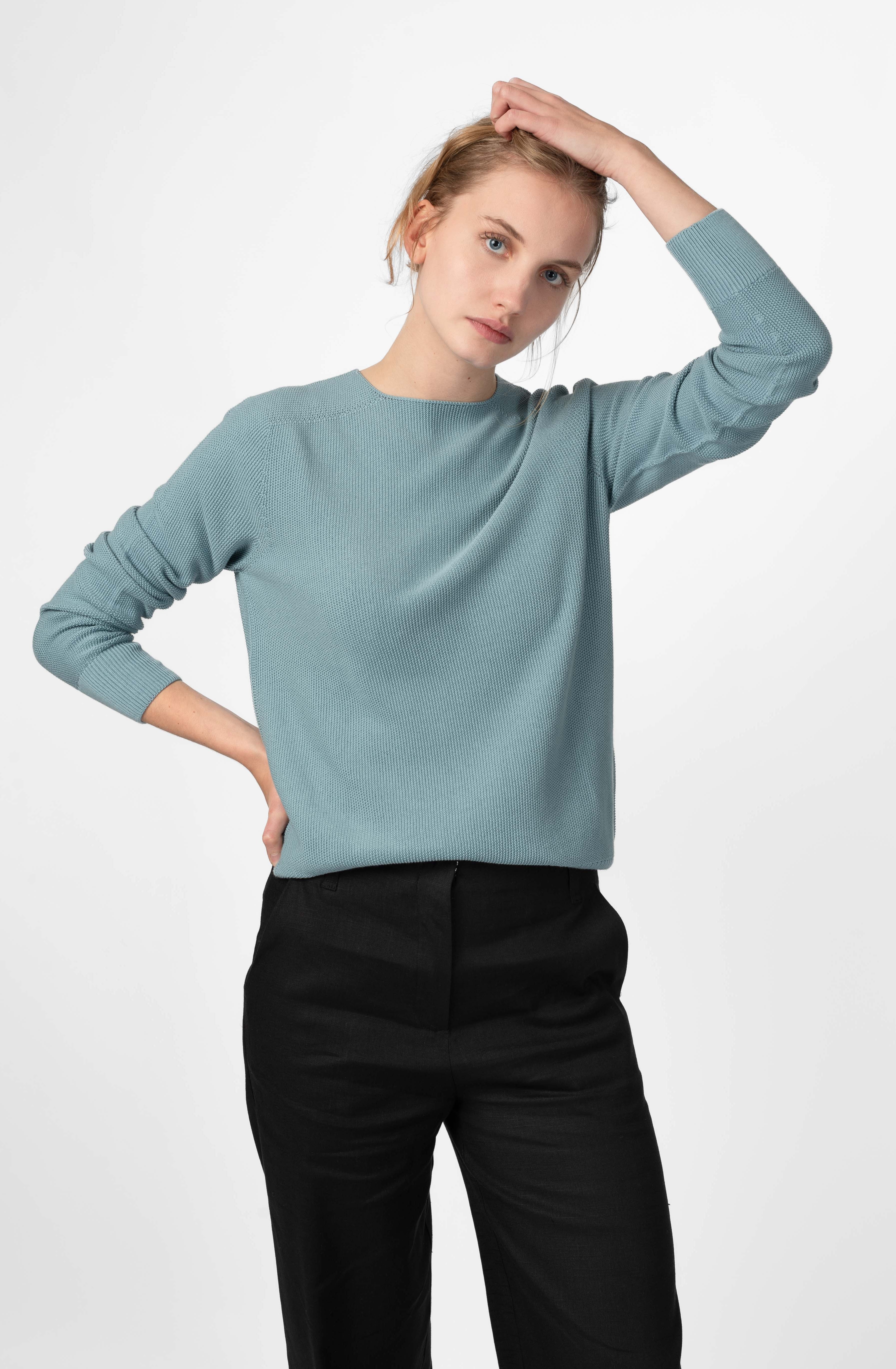 NNIstudio - CRISP Pullover Unisex - Arona Blau - XS -