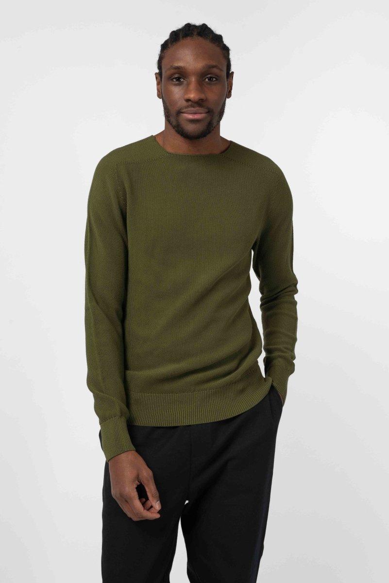 NNIstudio - CRISP Pullover Unisex - Olive - XS -