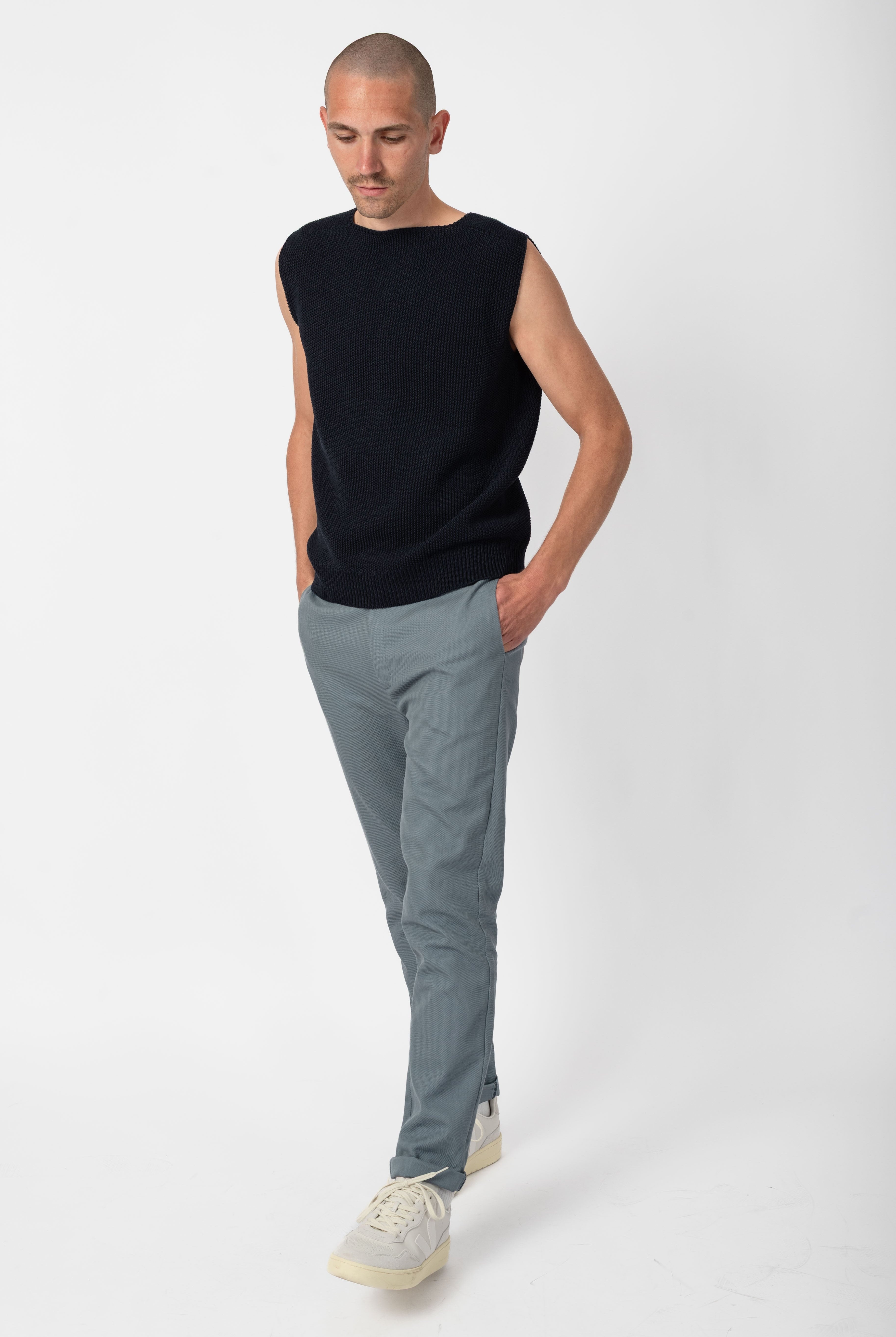 NNIstudio - CRISP Pullunder Unisex - Pearl White - XS -