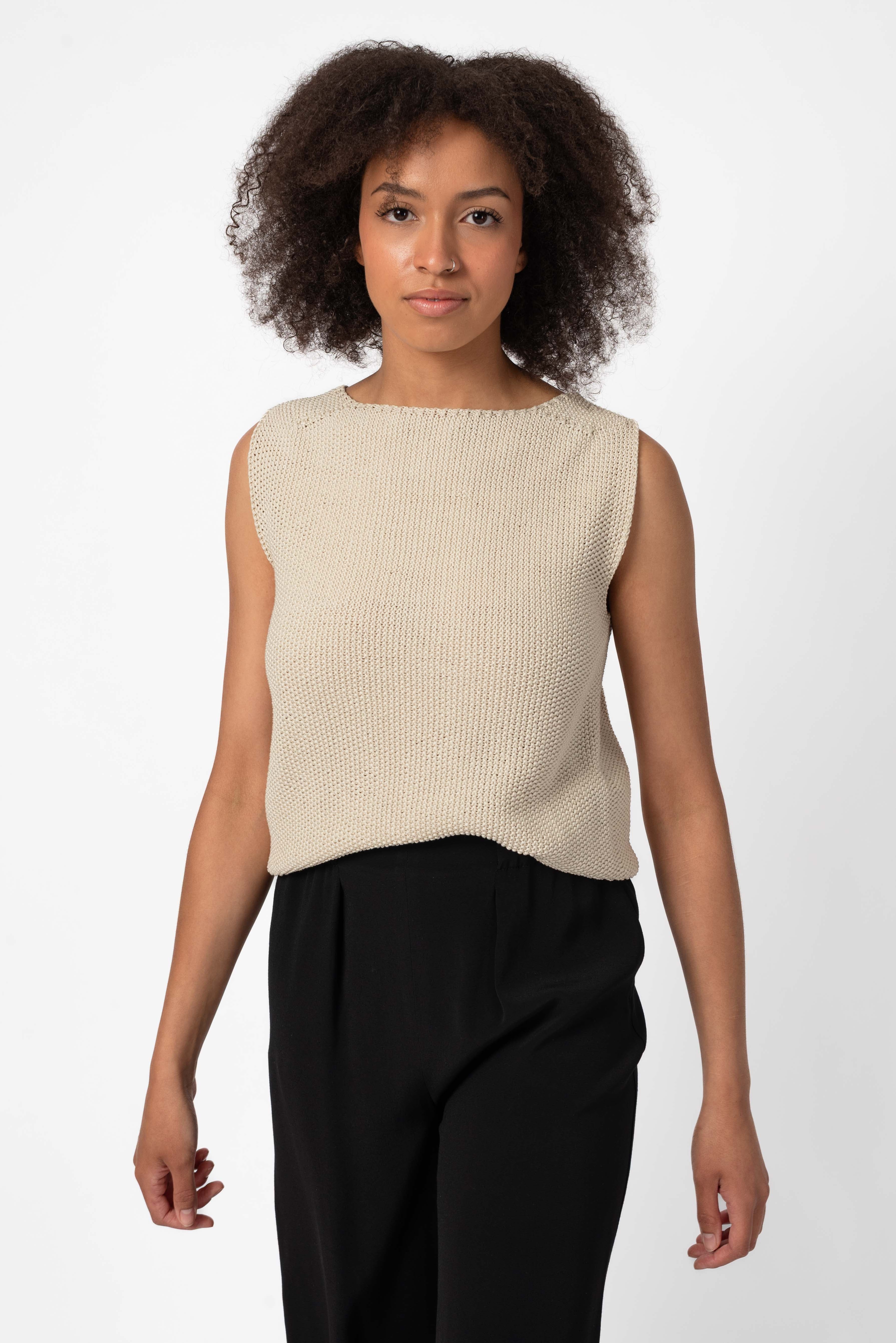 NNIstudio - CRISP Pullunder Unisex - Pearl White - XS -