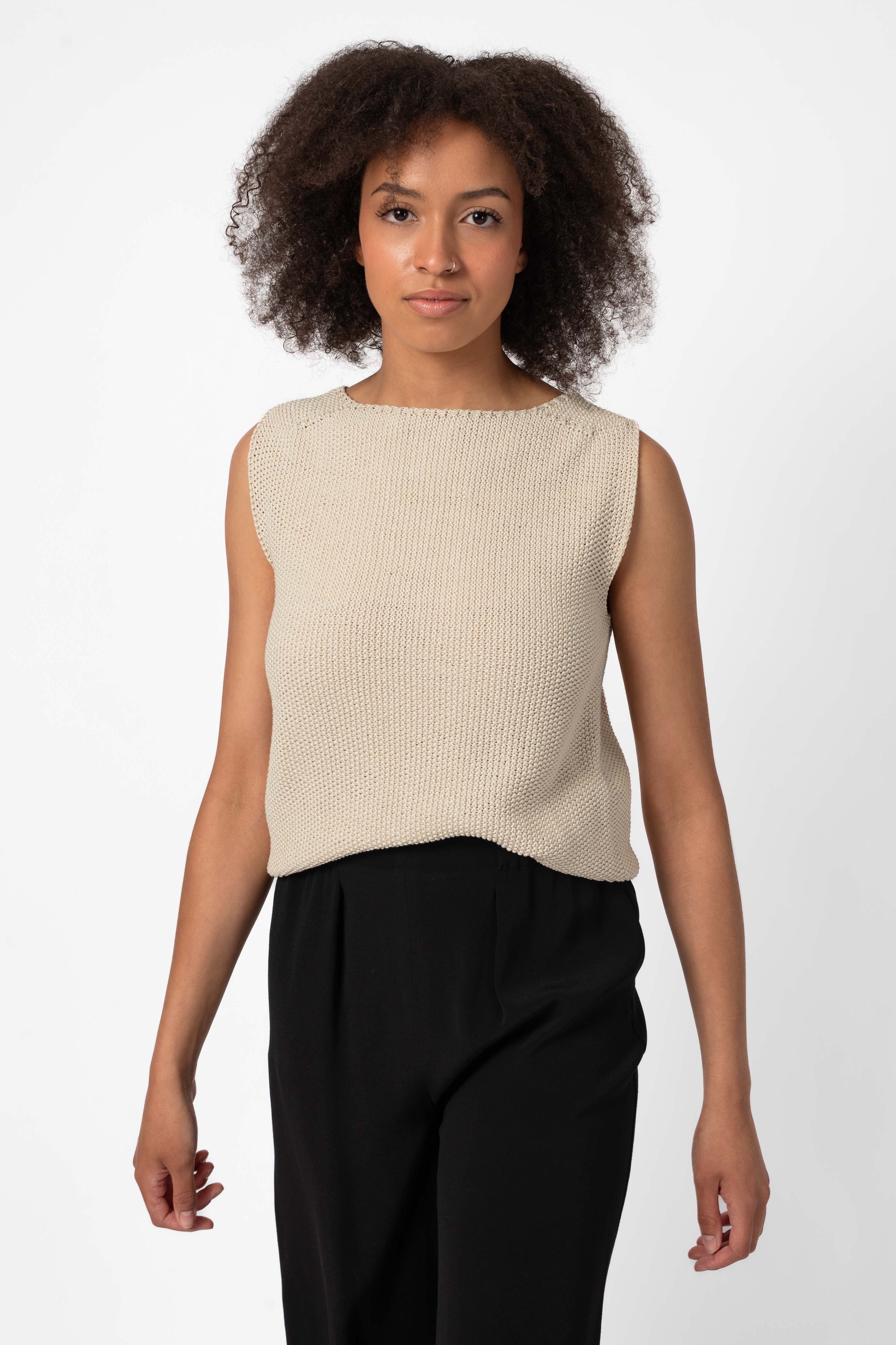 NNIstudio - CRISP Pullunder Unisex - Pearl White - XS -