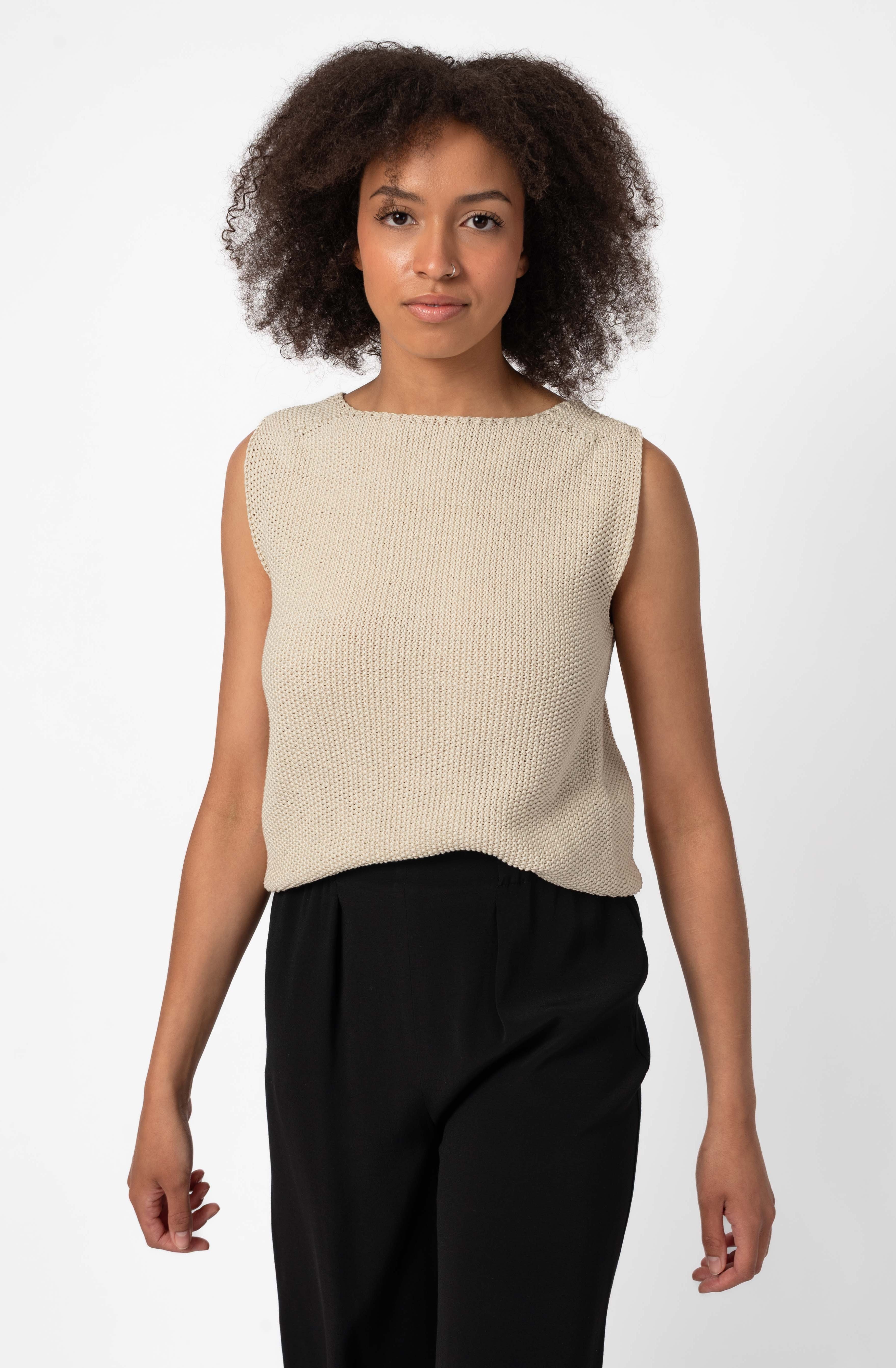 NNIstudio - CRISP Pullunder Unisex - Pearl White - XS -