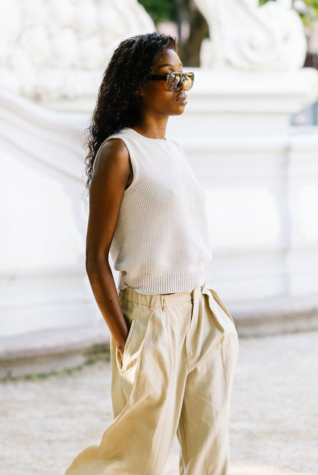 NNIstudio - CRISP Strick - Pullunder - Carbon Blue - XS -