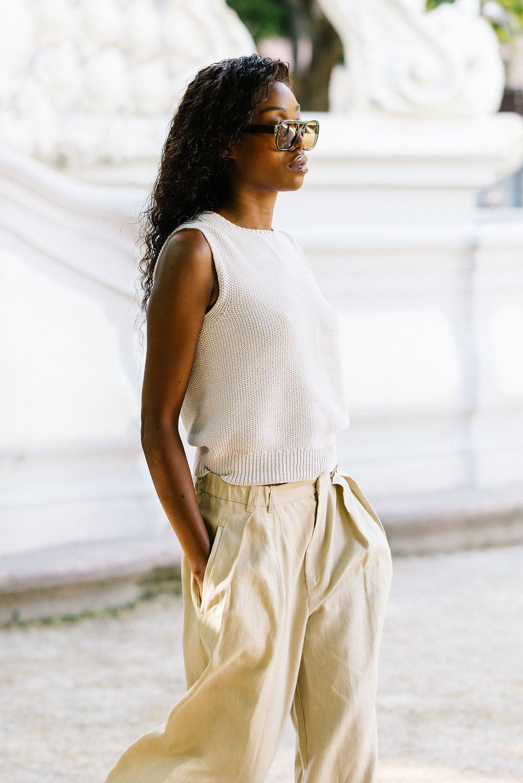 NNIstudio - CRISP Strick - Pullunder - Carbon Blue - XS -