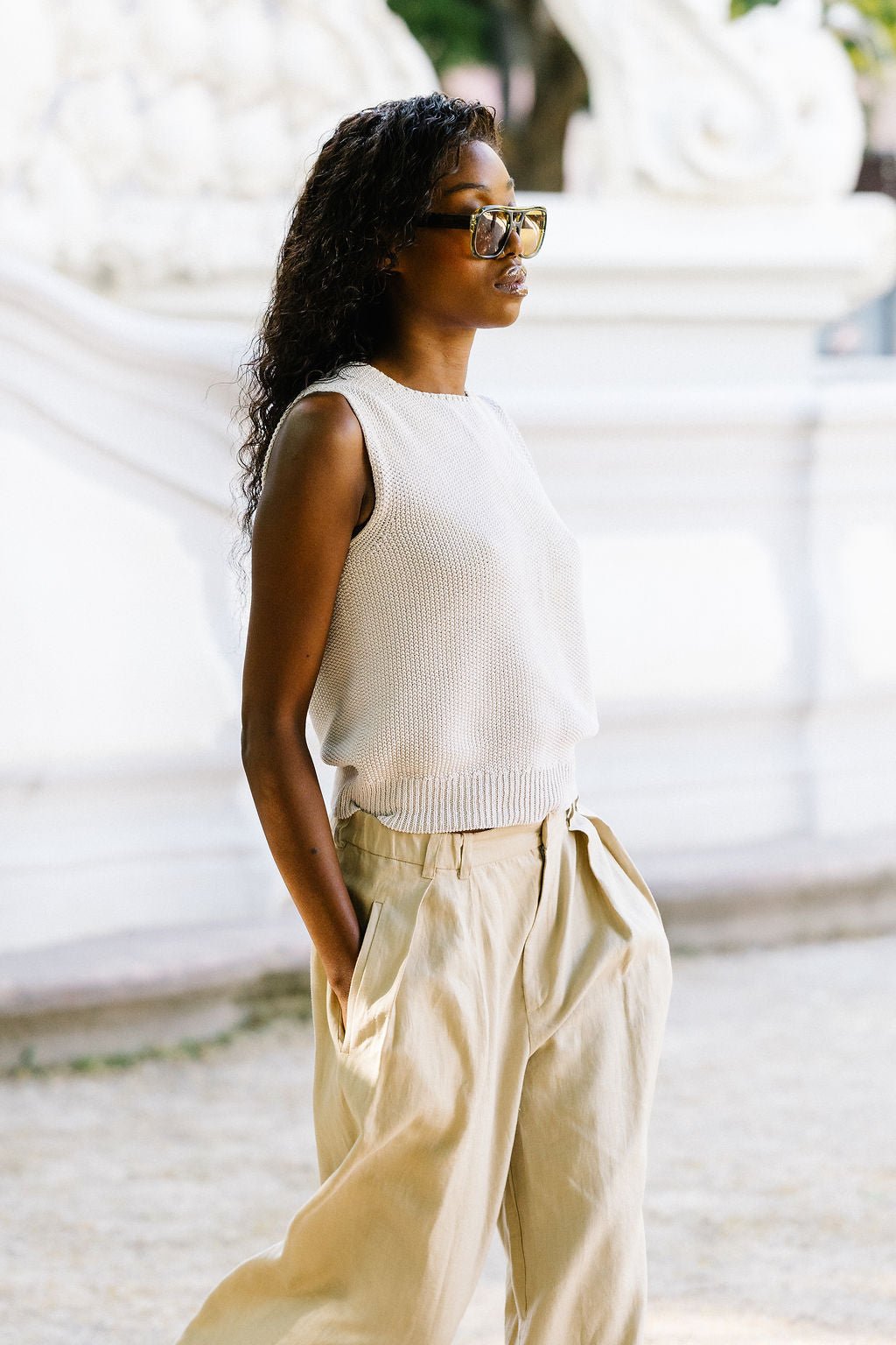 NNIstudio - CRISP Strick - Pullunder - Carbon Blue - XS -