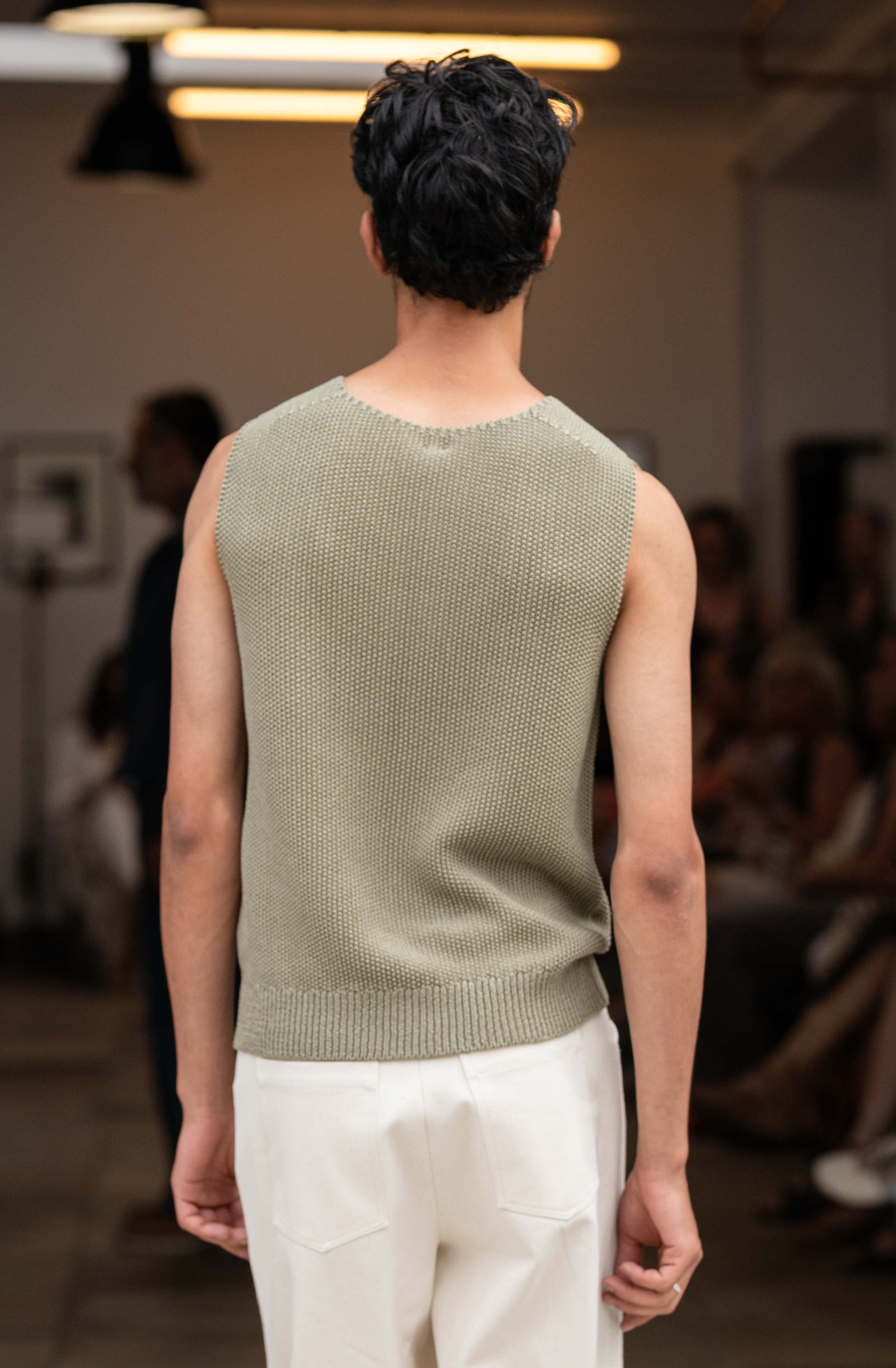NNIstudio - CRISP Strick-Pullunder - Pearl White - XS -