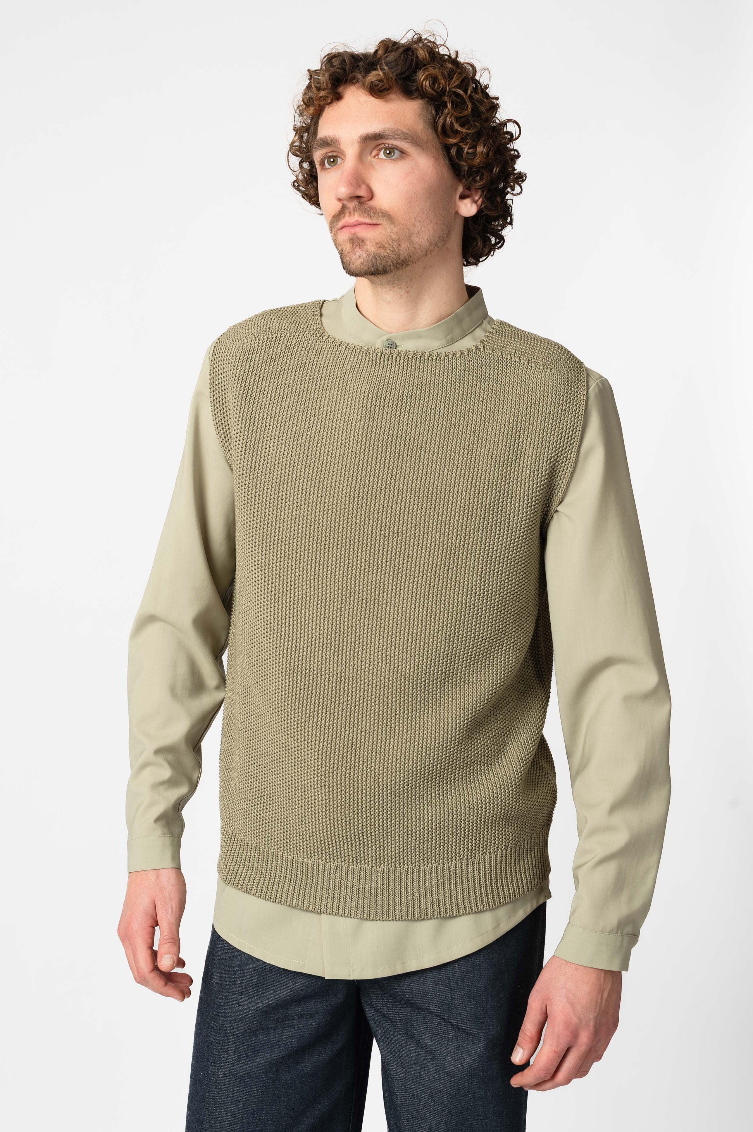 NNIstudio - CRISP Strick - Pullunder - Slate Green - XS -