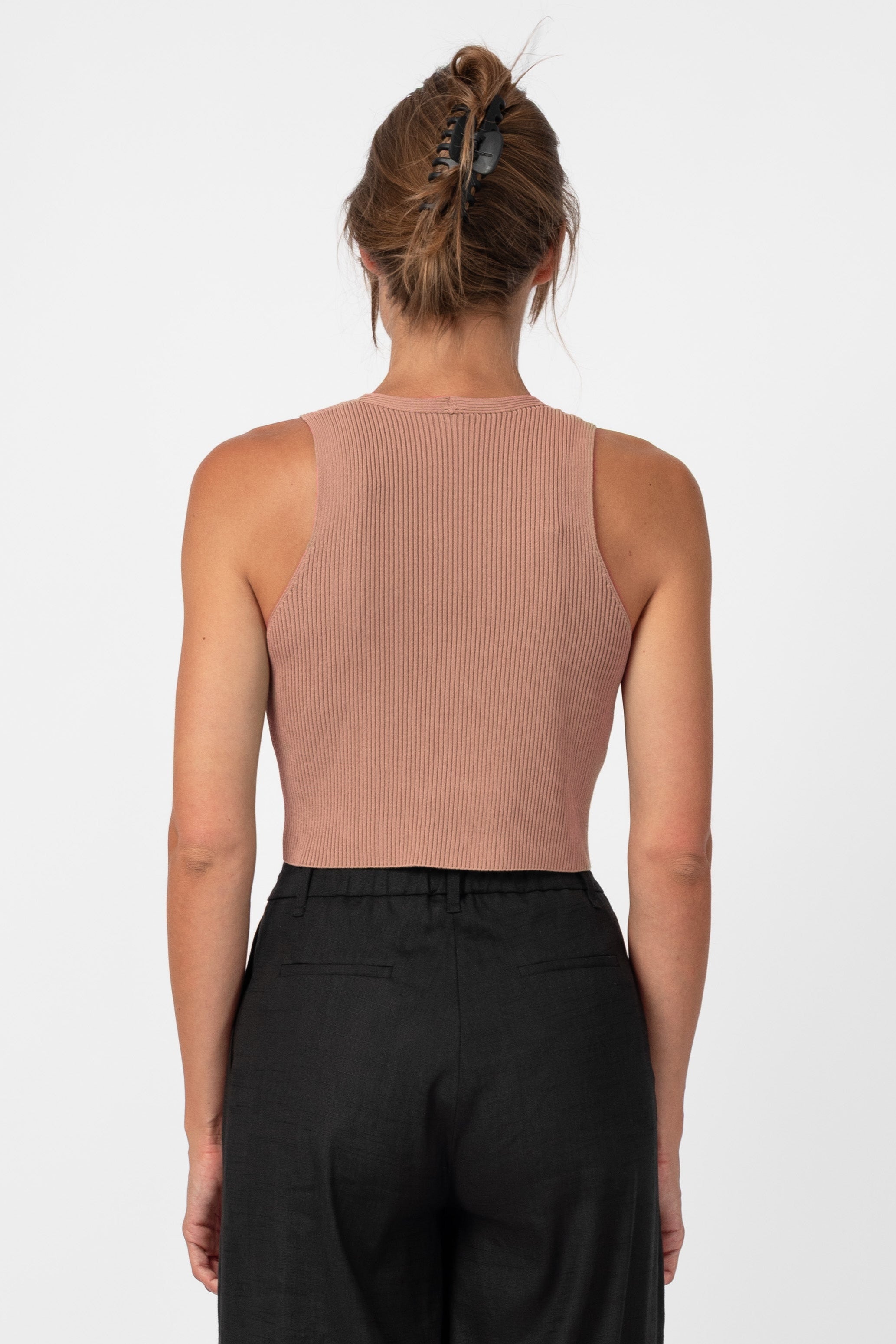 NNIstudio - CROP Strick - Top - Sunburn (Piece Dyed) - XS -