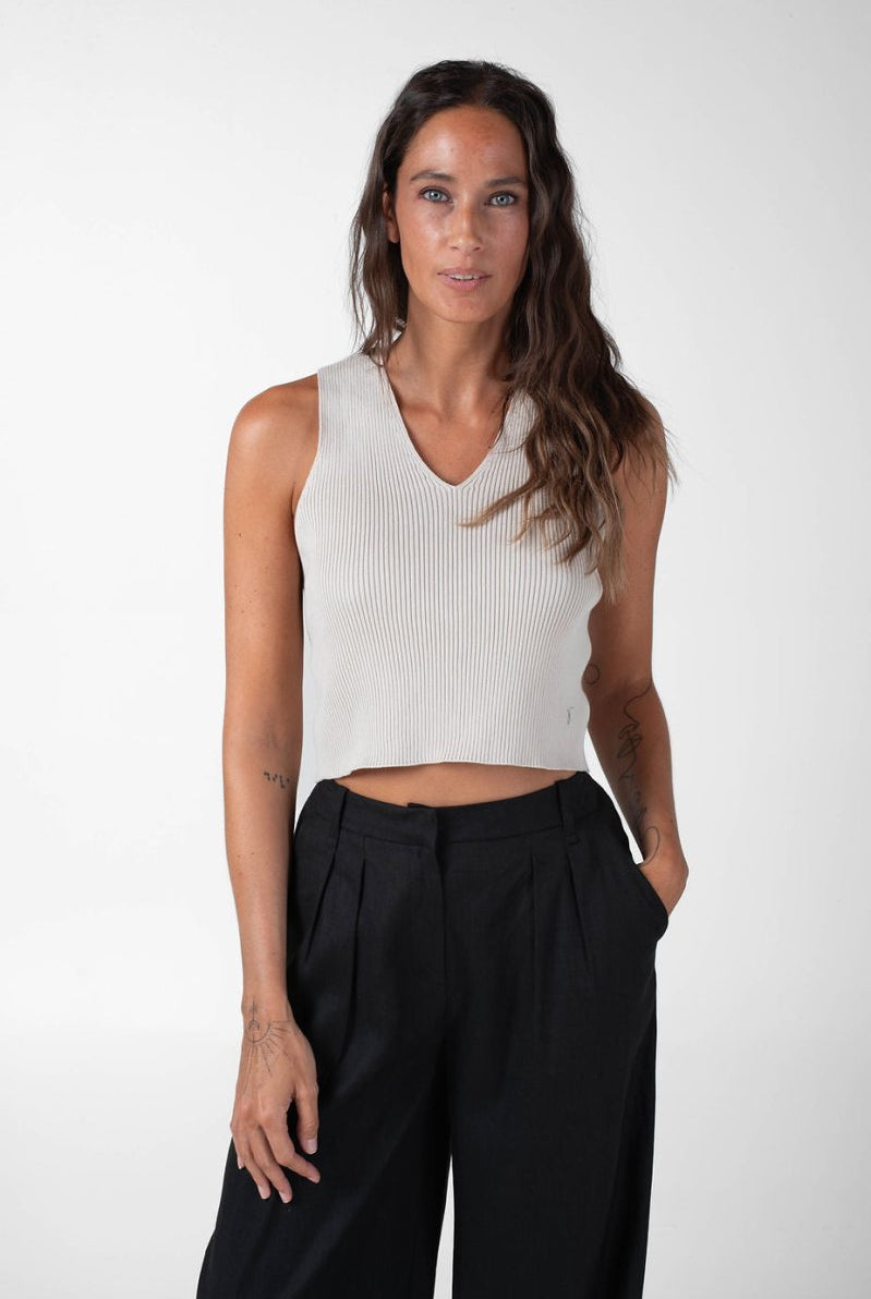 NNIstudio - CROP Stricktop - Offwhite - XS -