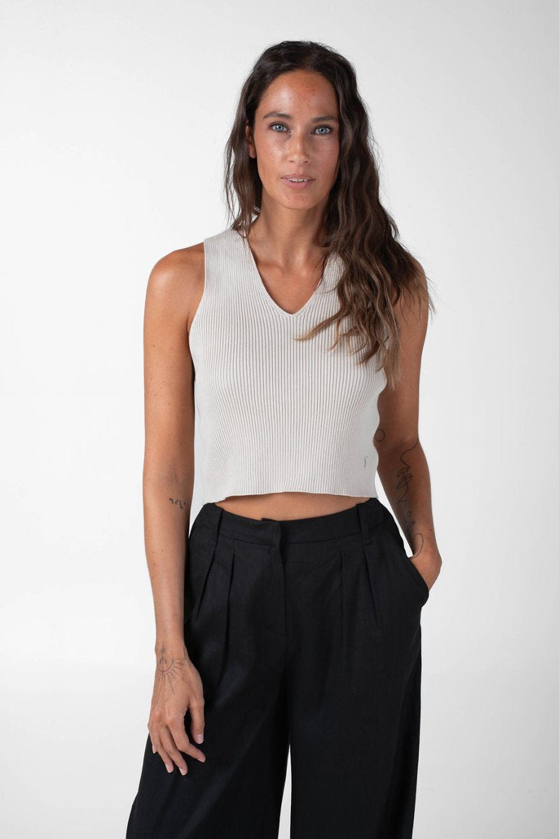 NNIstudio - CROP Stricktop - Offwhite - XS -