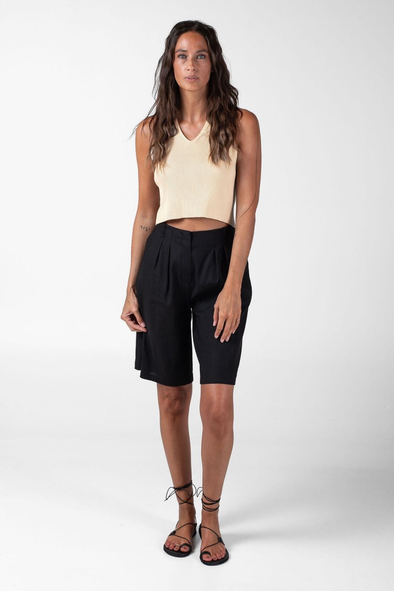 NNIstudio - CROP Stricktop - Undyed - XS -