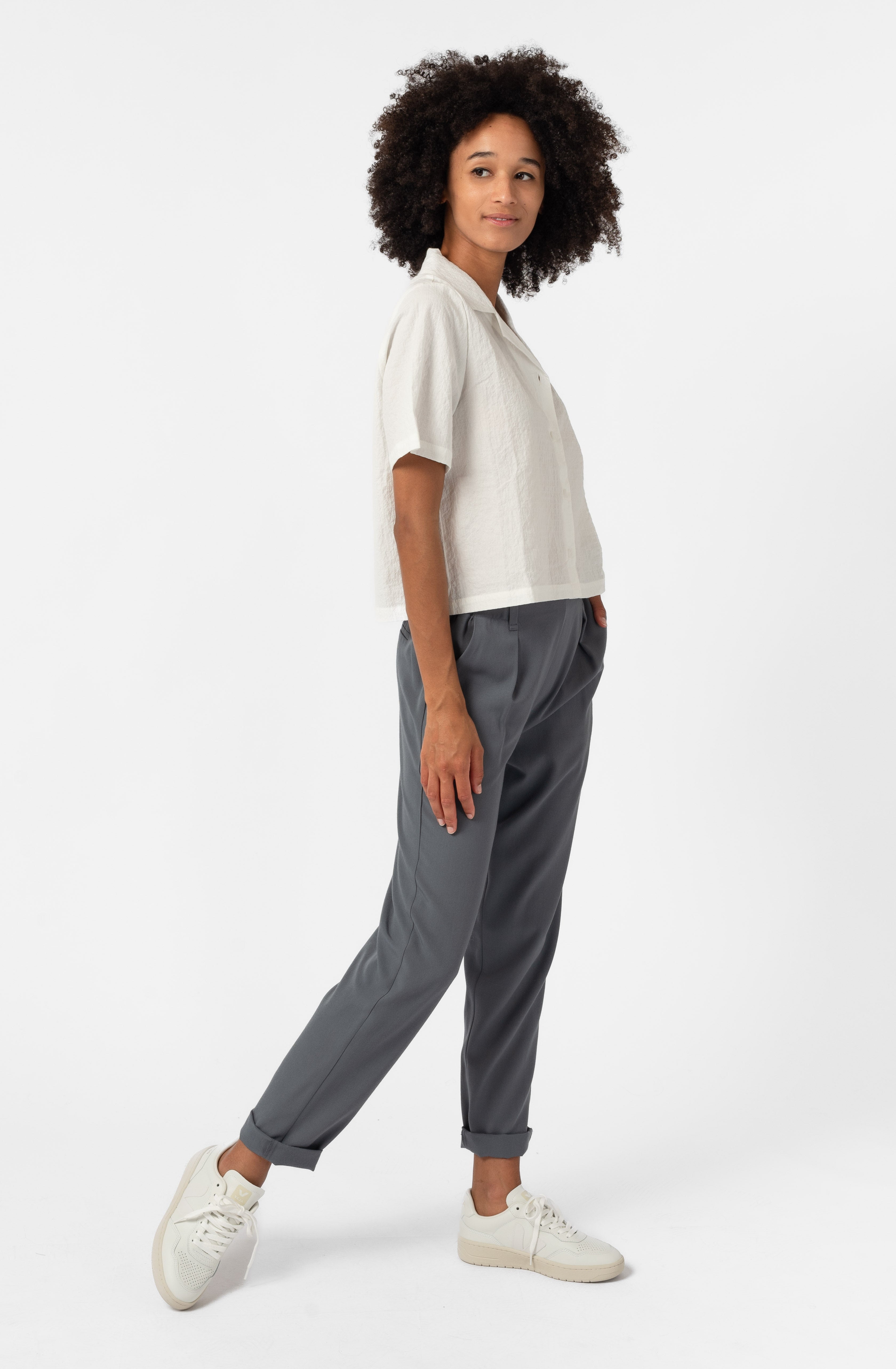 NNIstudio - CUBAN Bluse - Graphit Blue - XS/S -