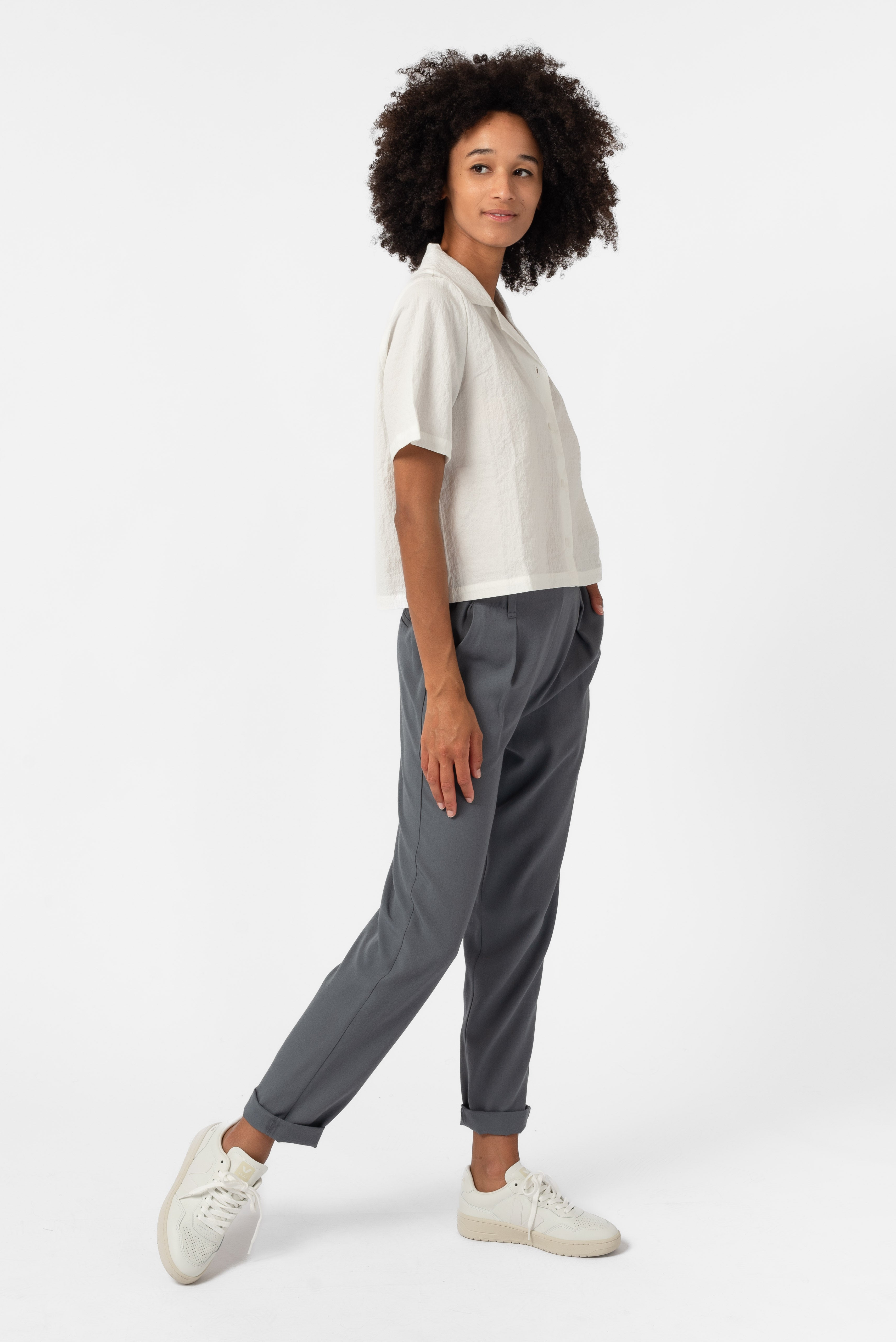 NNIstudio - CUBAN Bluse - Graphit Blue - XS/S -