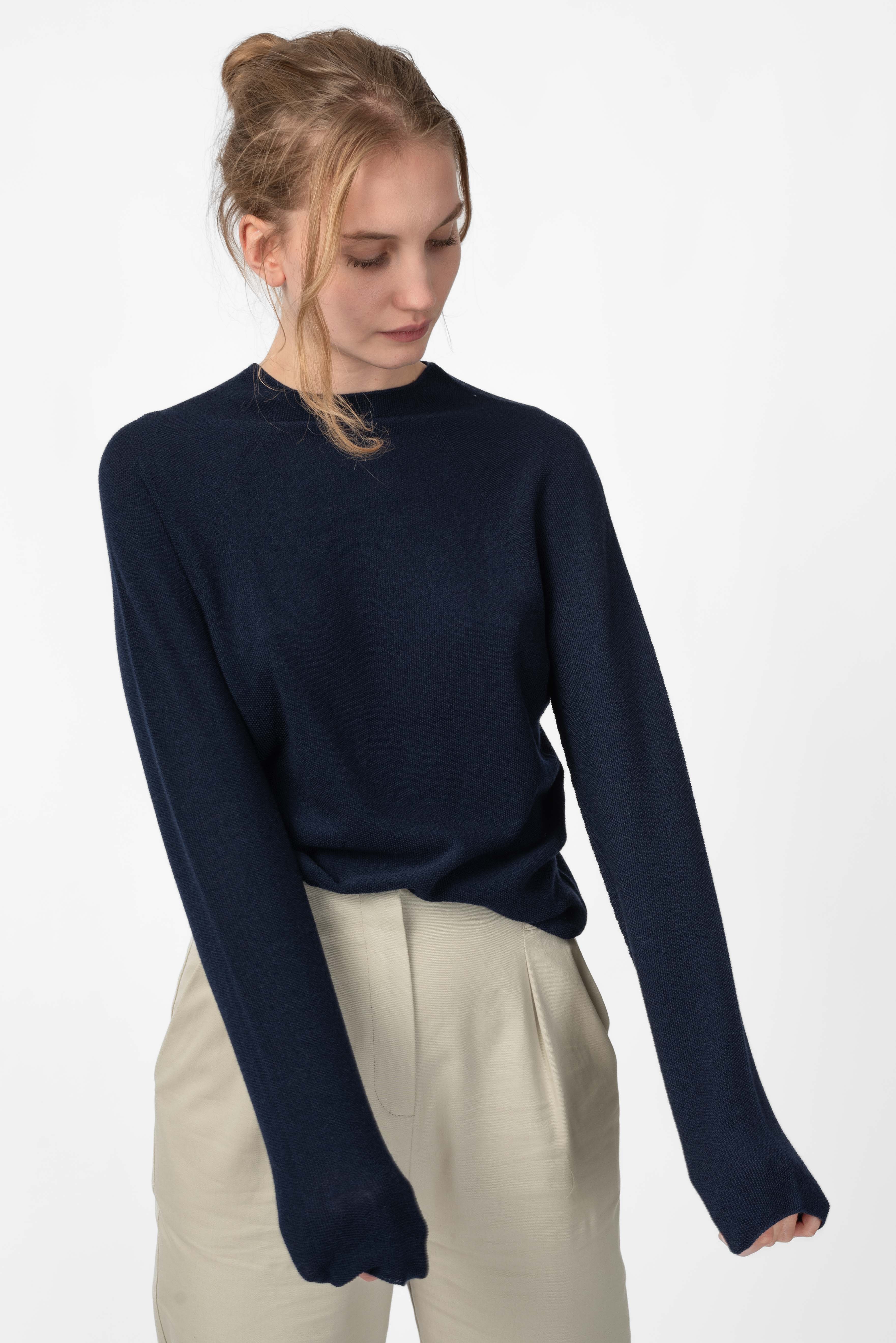 NNIstudio - HALFWAY Pullover Unisex - Insignia Blue - XS -