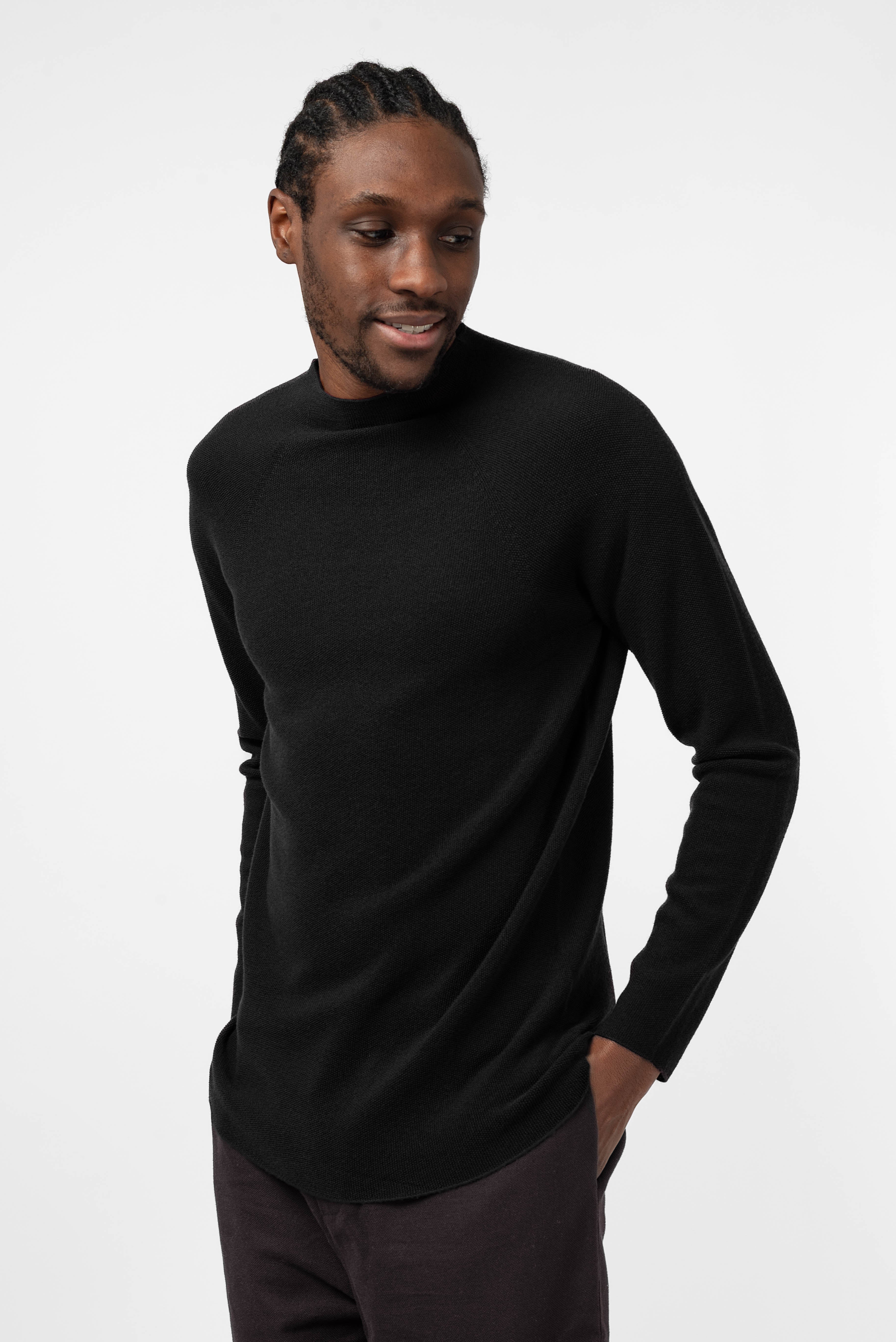 NNIstudio - HALFWAY Pullover Unisex - Phantom Black - XS -