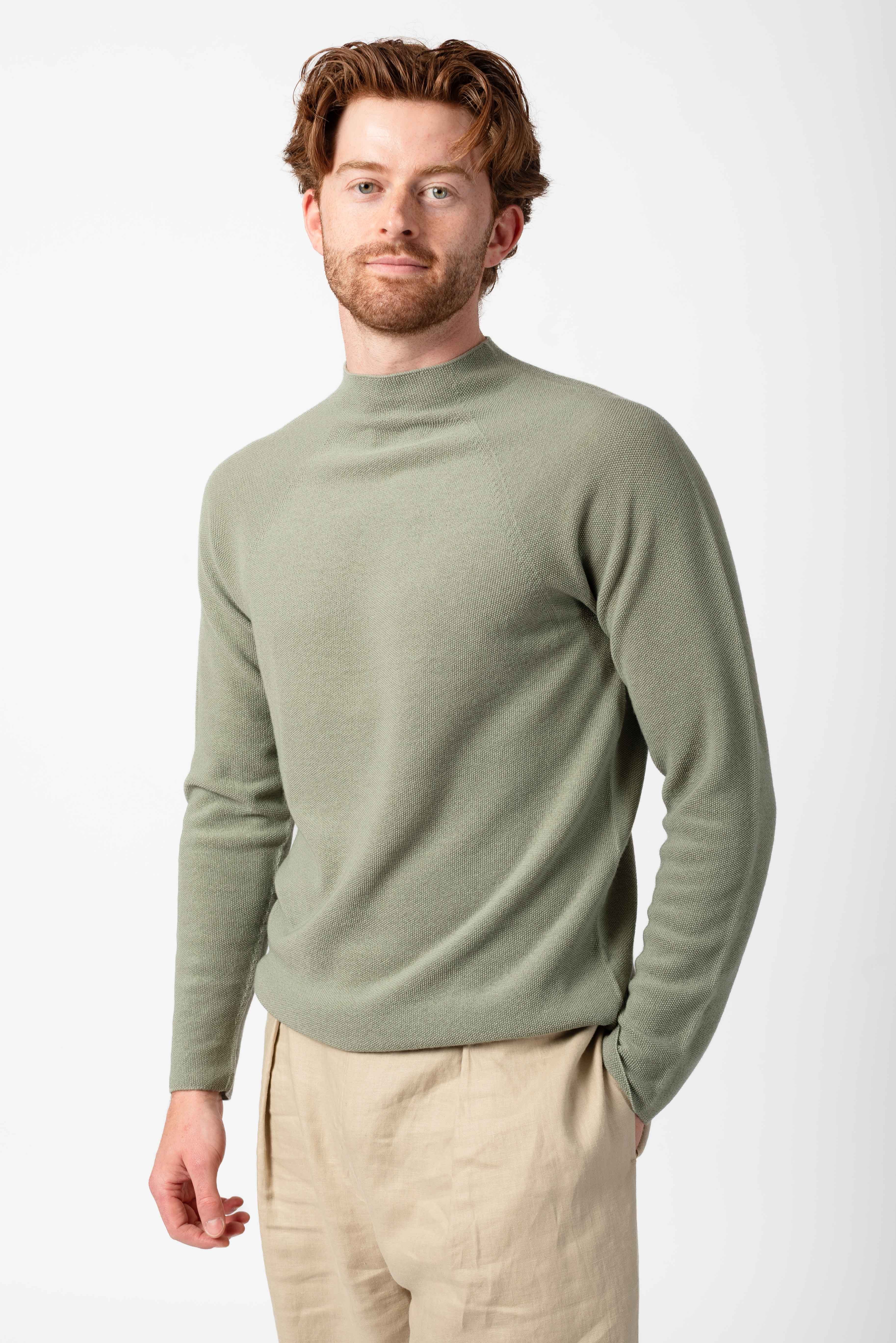 NNIstudio - HALFWAY Pullover Unisex - Tea Green - XS -