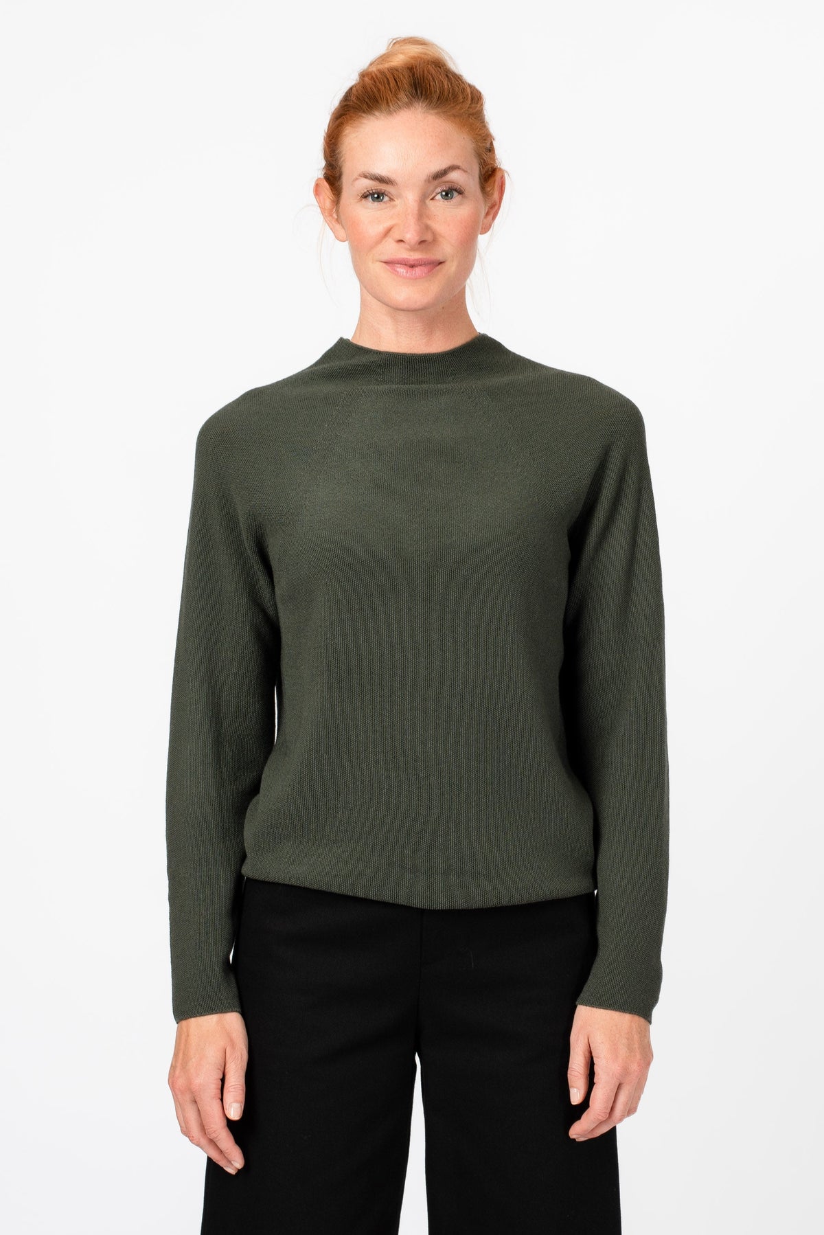 NNIstudio - HALFWAY Strick-Pullover - Apricot - XS cropped fit -