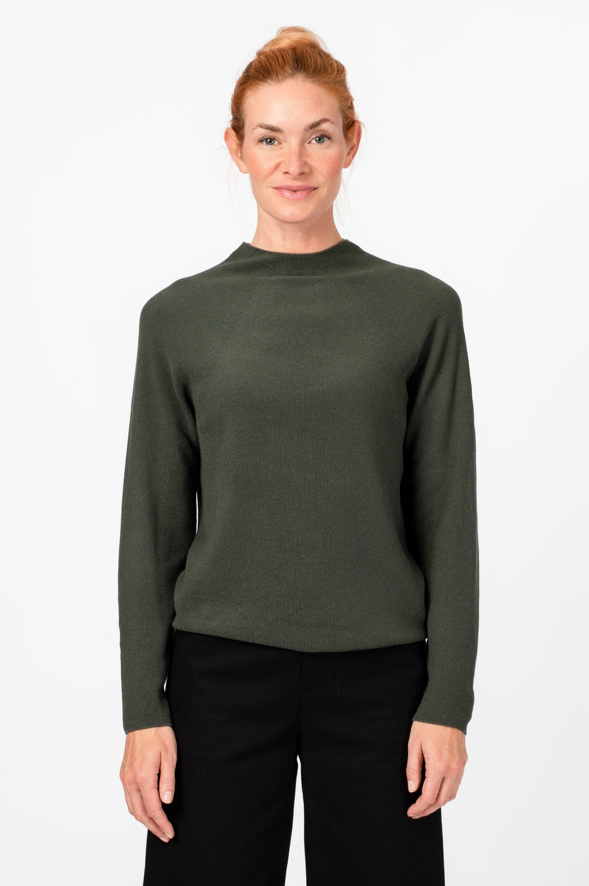 NNIstudio - HALFWAY Strick-Pullover - Apricot - XS cropped fit -