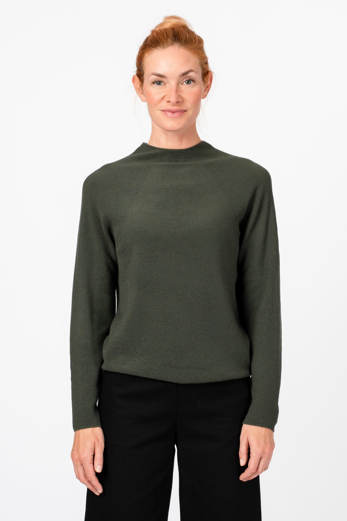 NNIstudio - HALFWAY Strick-Pullover - Apricot - XS cropped fit -