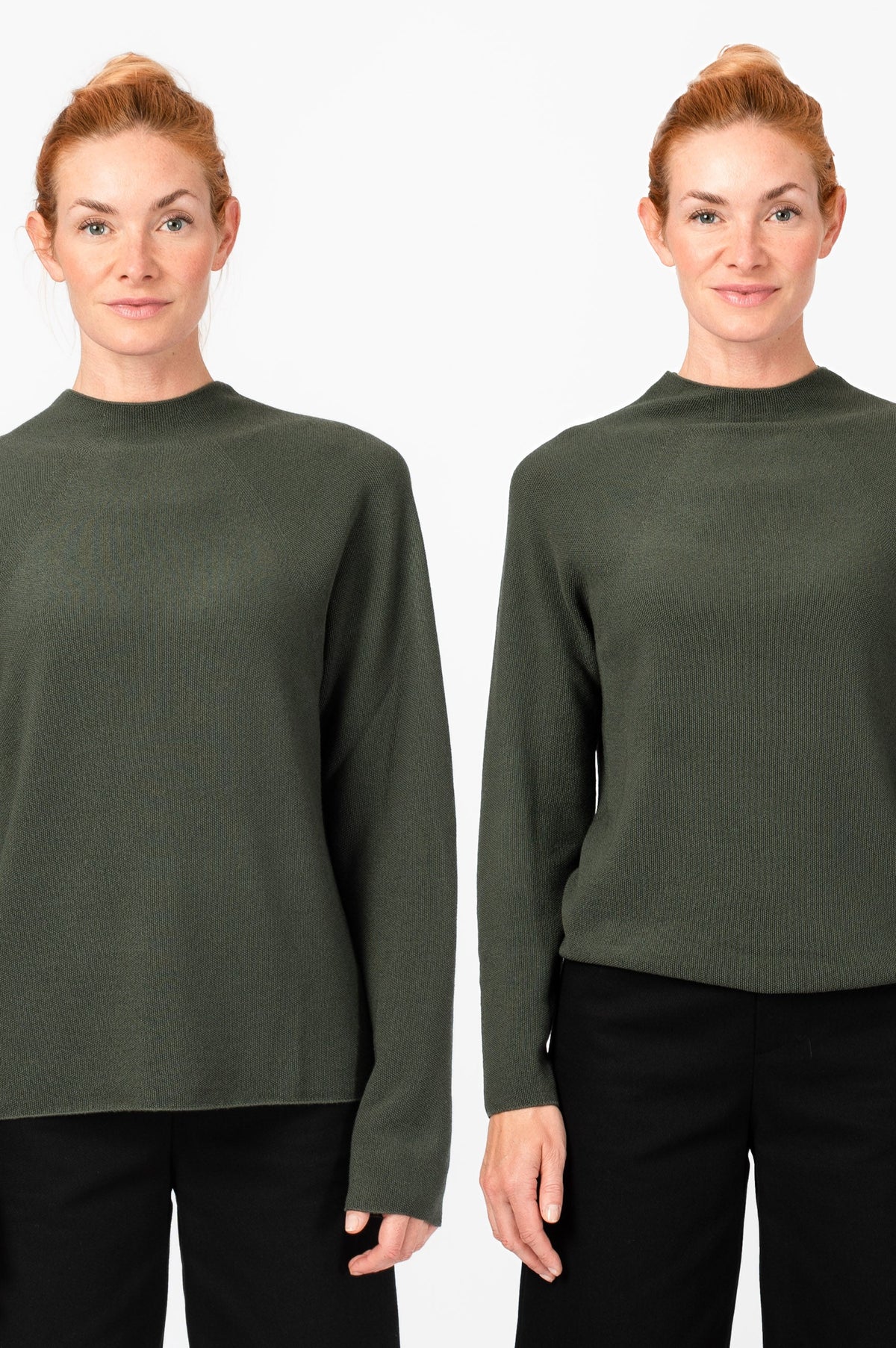 NNIstudio - HALFWAY Strick-Pullover - Apricot - XS cropped fit -