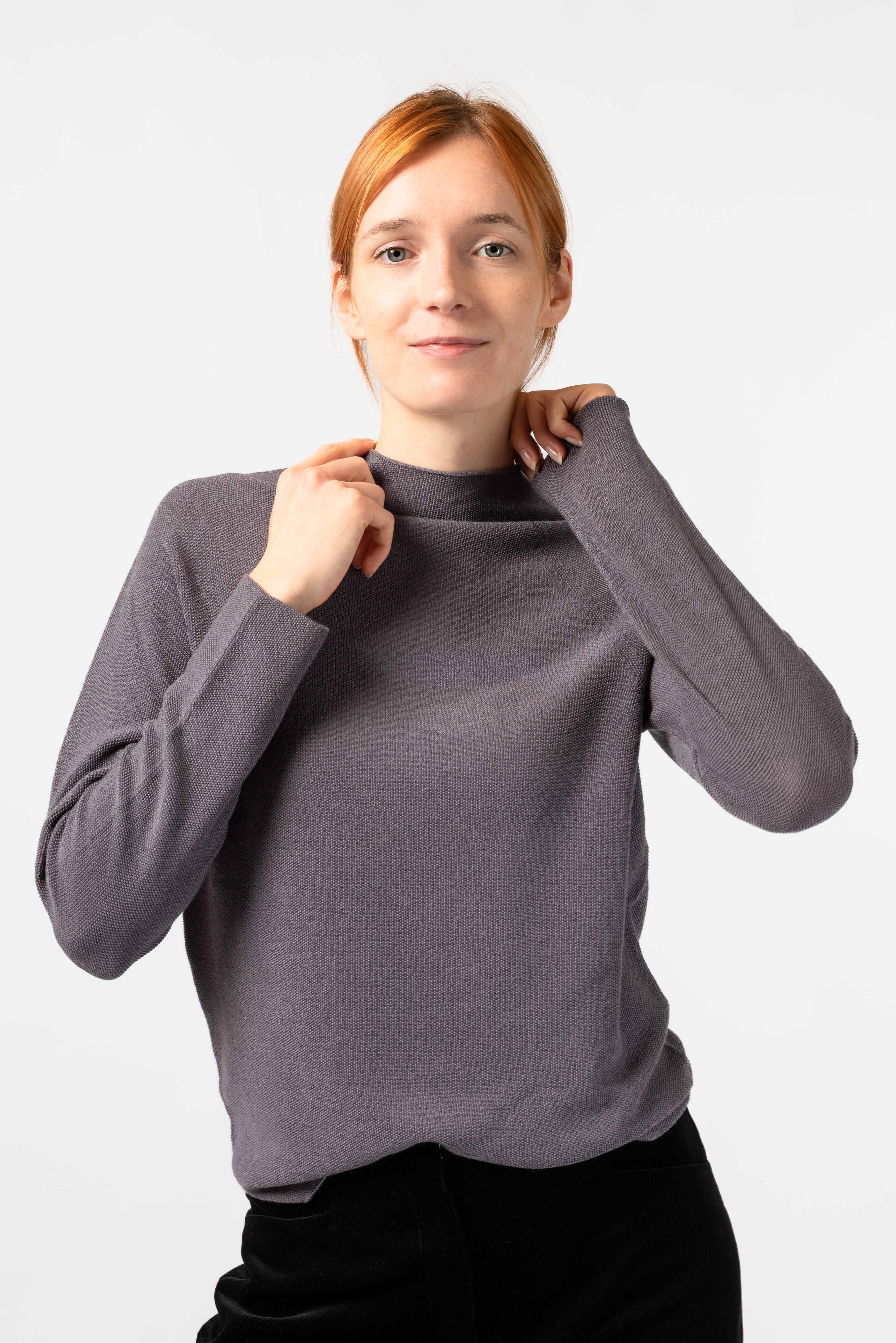 NNIstudio - HALFWAY Strick - Pullover - Chinchilla Sand - XS -