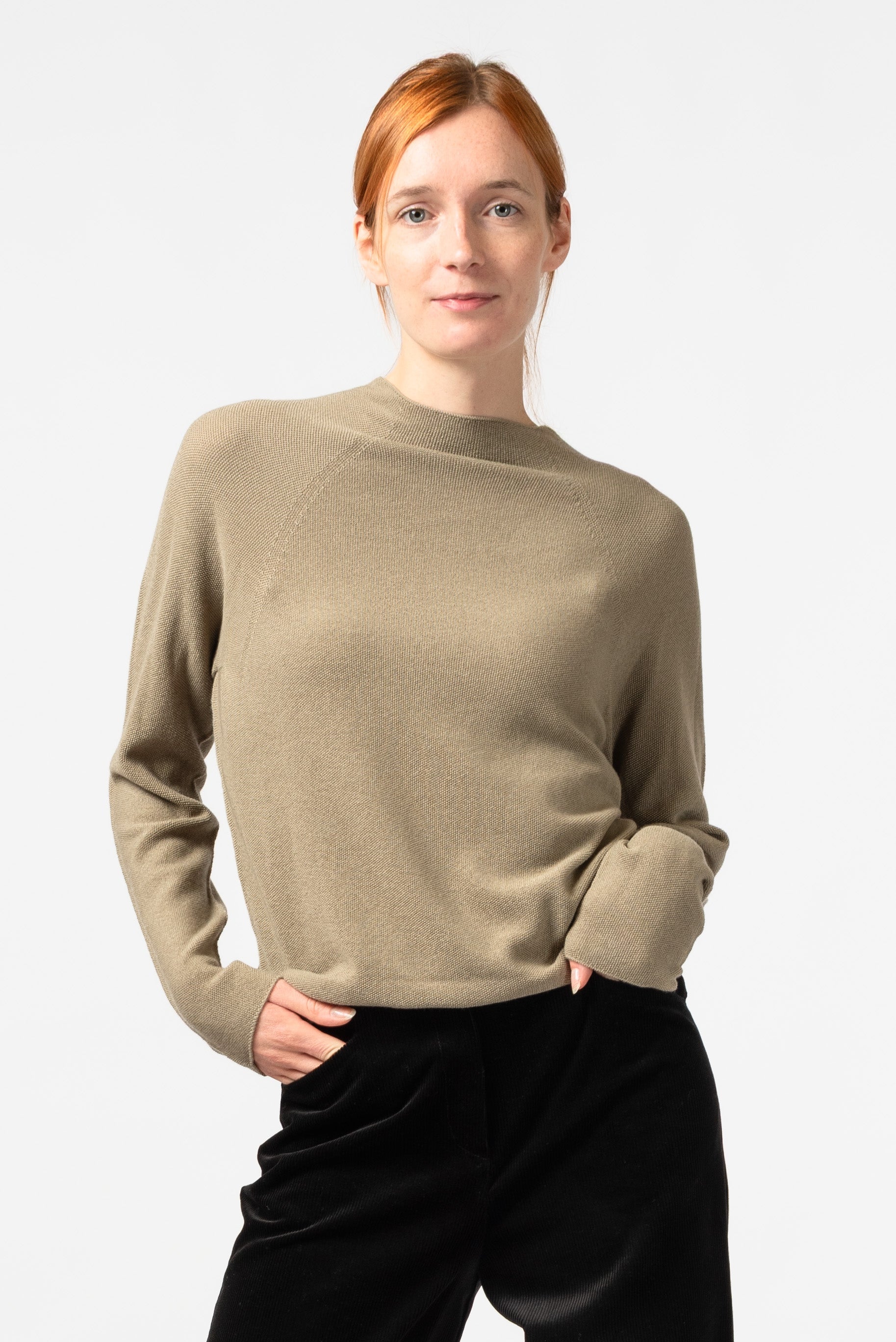 NNIstudio - HALFWAY Strick - Pullover - Chinchilla Sand - XS -