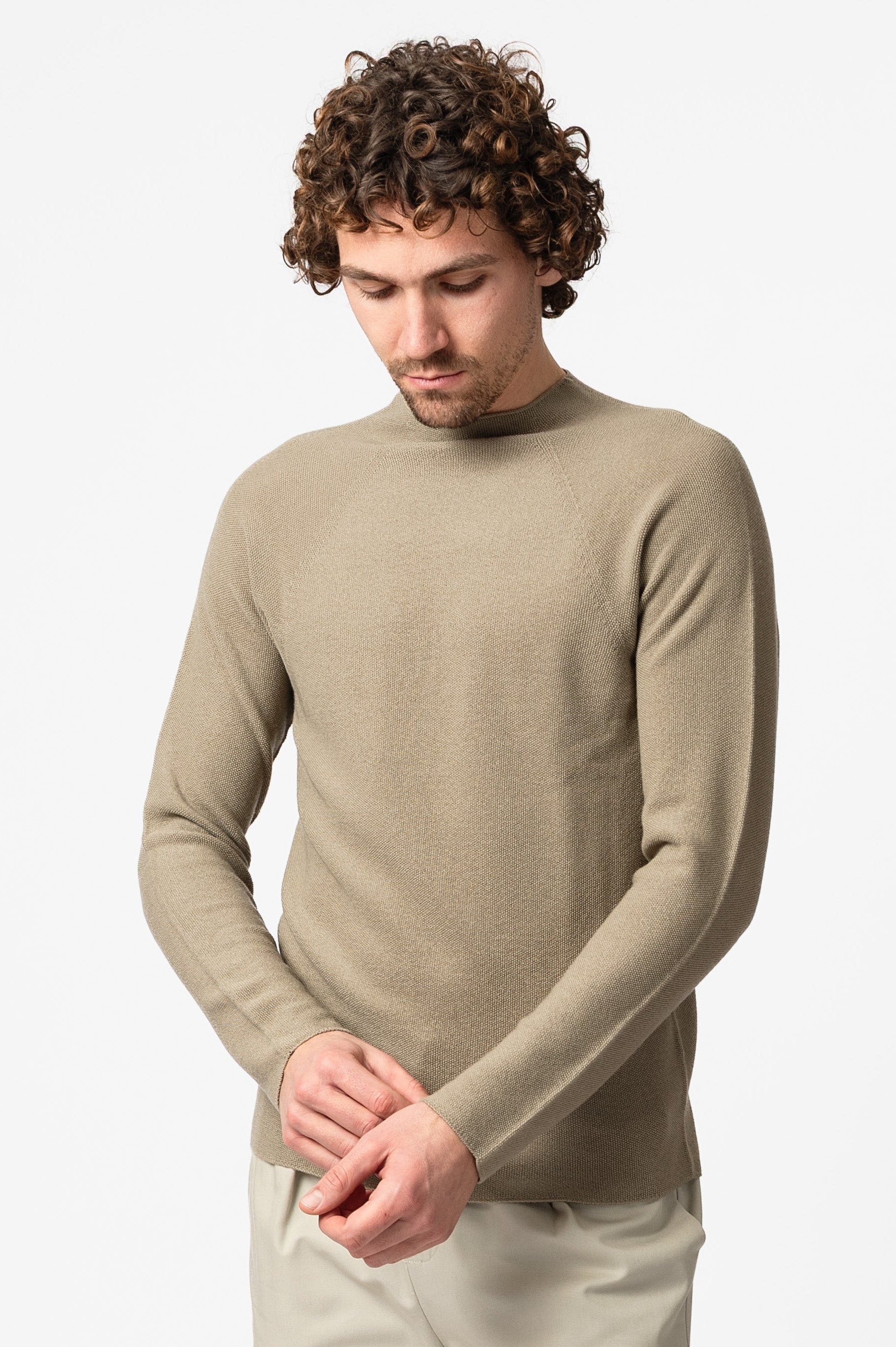 NNIstudio - HALFWAY Strick - Pullover - Chinchilla Sand - XS -
