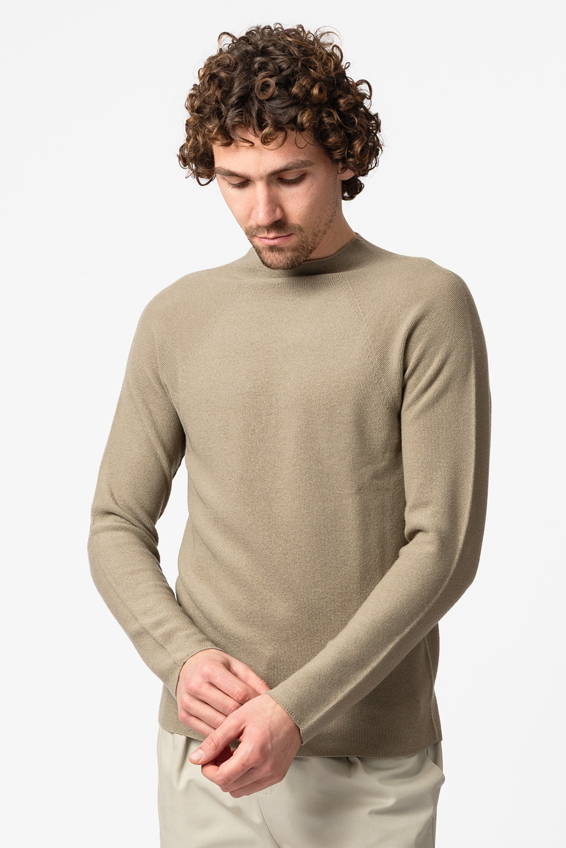 NNIstudio - HALFWAY Strick - Pullover - Chinchilla Sand - XS -