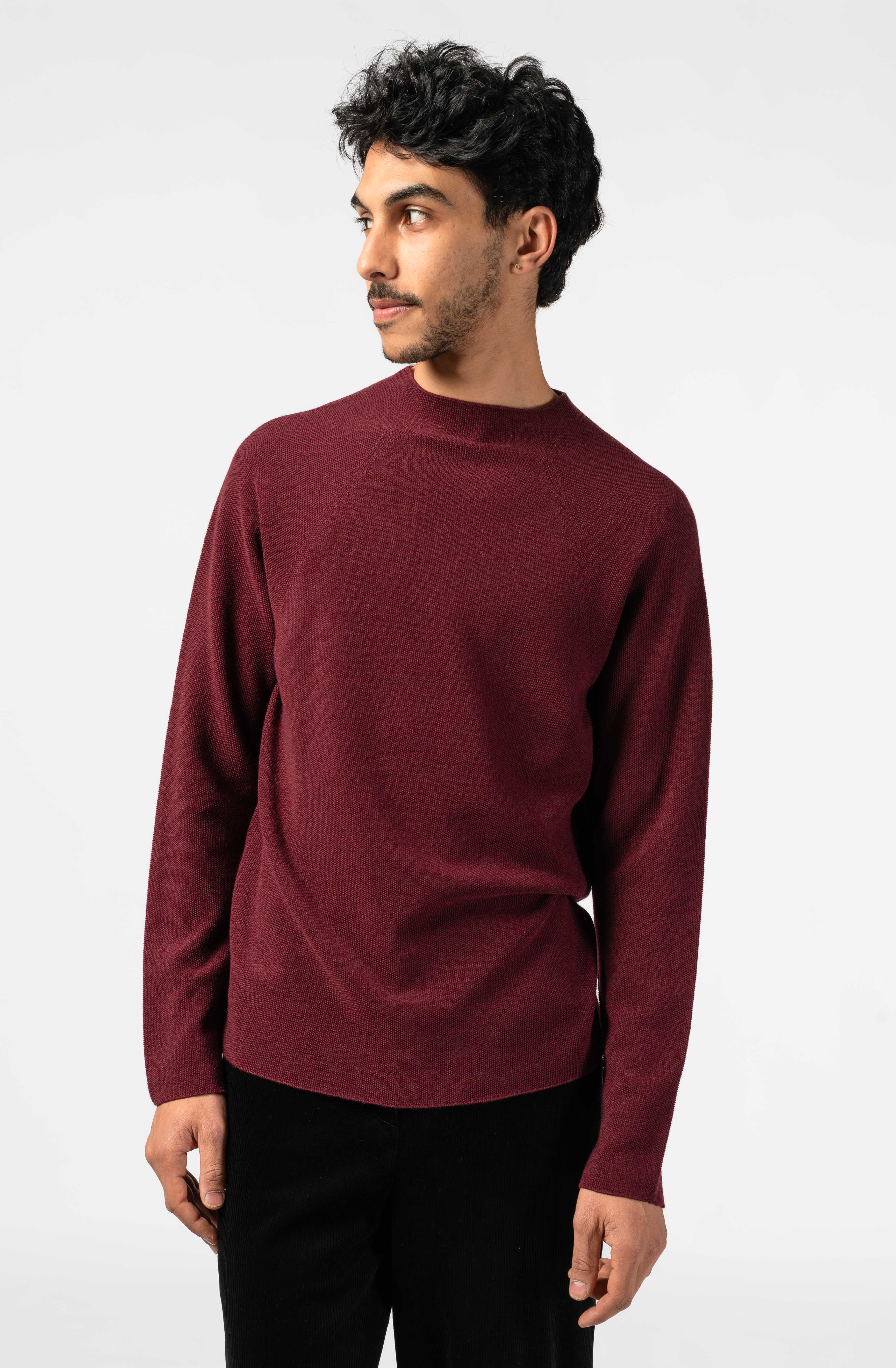 NNIstudio - HALFWAY Strick - Pullover - Red Mahogany - XS -