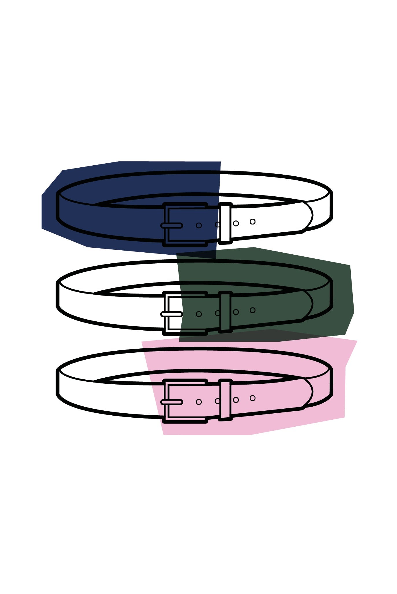 NNIstudio - KORK Gürtel - Birch & Dark Green - 85 cm - Schmal 18 mm