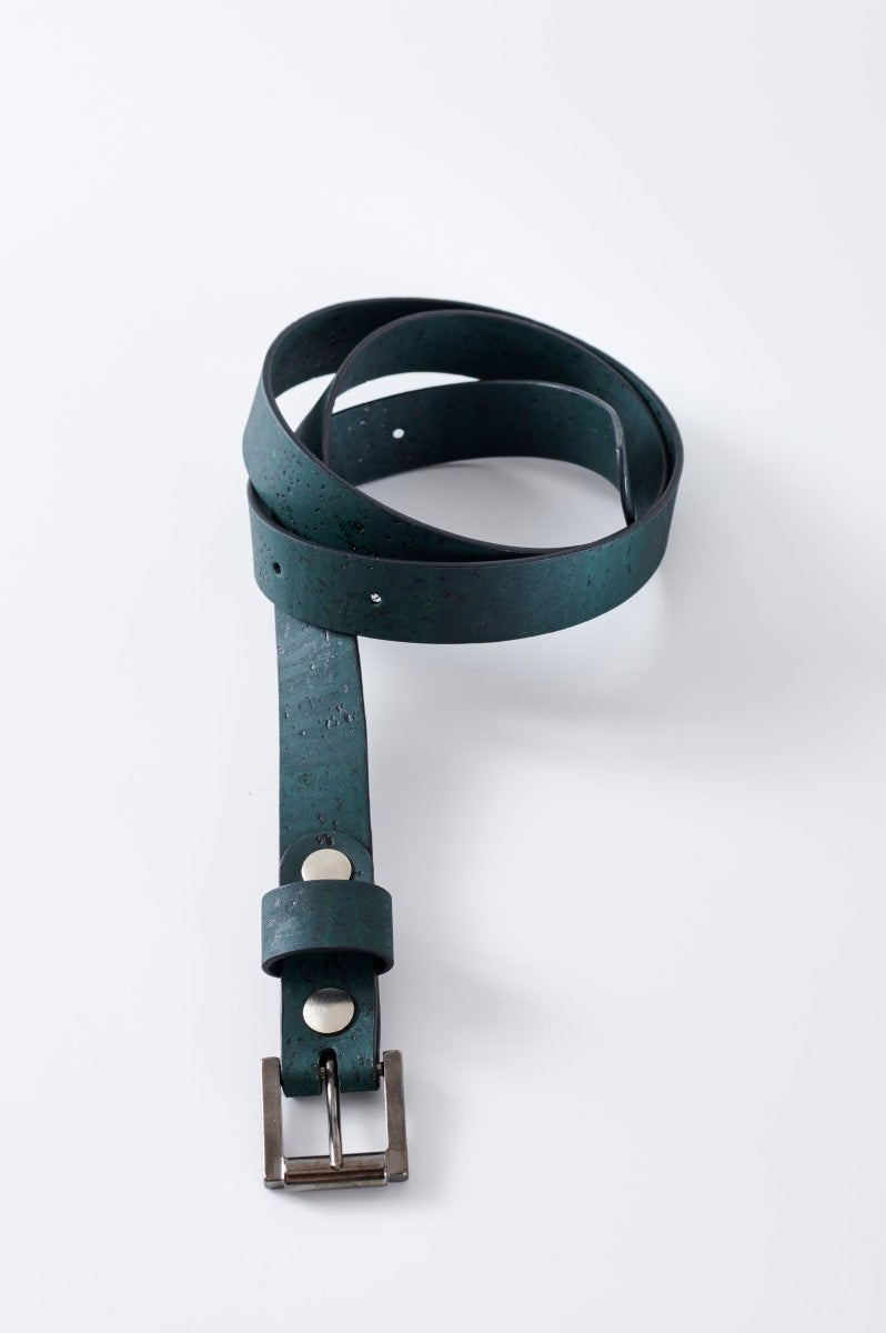 NNIstudio - KORK Gürtel - Grün - 85cm -