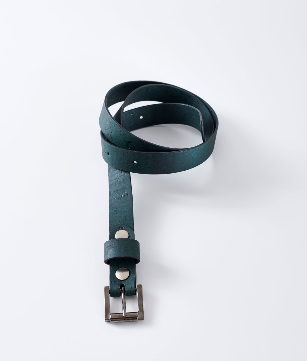 NNIstudio - KORK Gürtel - Grün - 85cm -