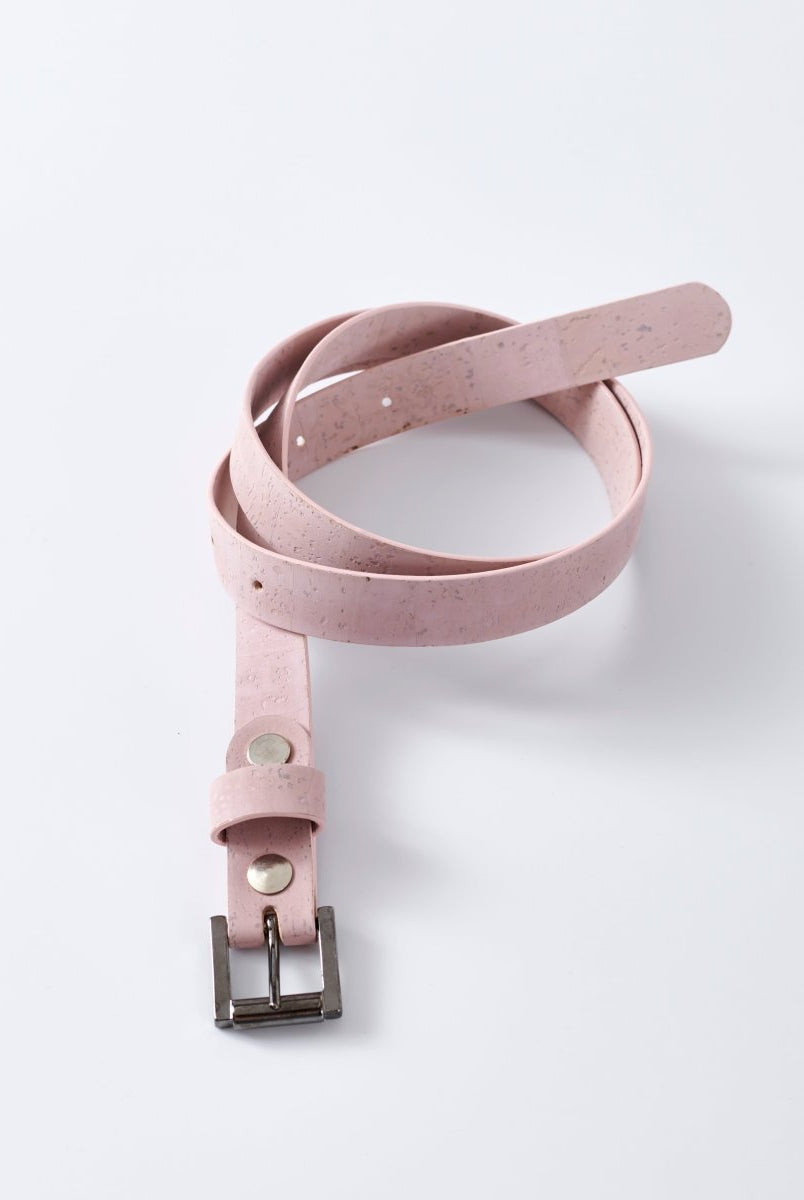 NNIstudio - KORK Gürtel - Puder - 90cm -