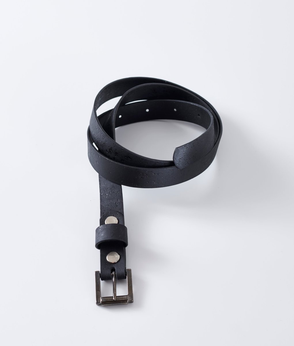NNIstudio - KORK Gürtel - Schwarz - 85cm -