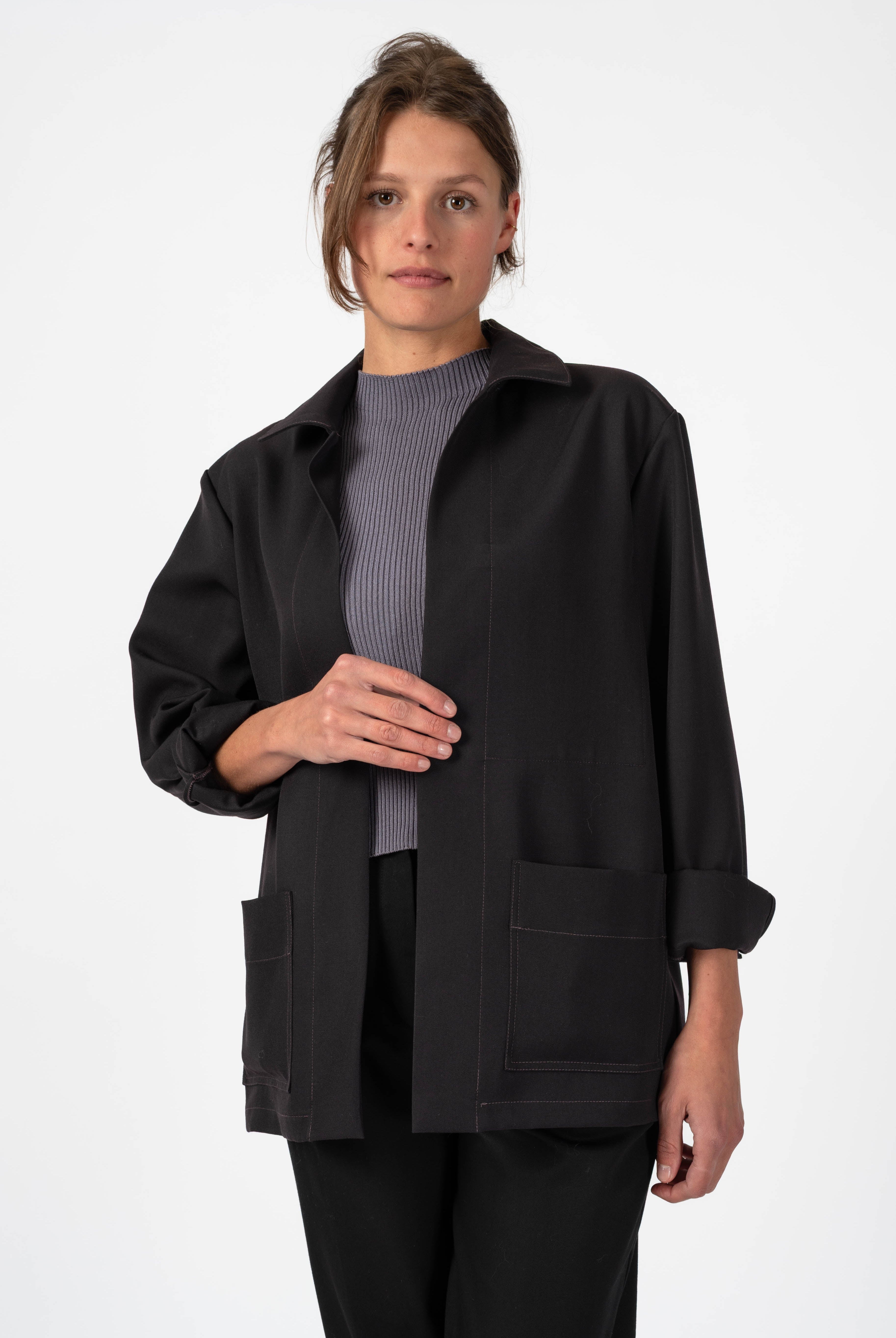 NNIstudio - LAB | CARGO 2.0 Jacke Unisex Coolwool - Velvet Black - S/M -