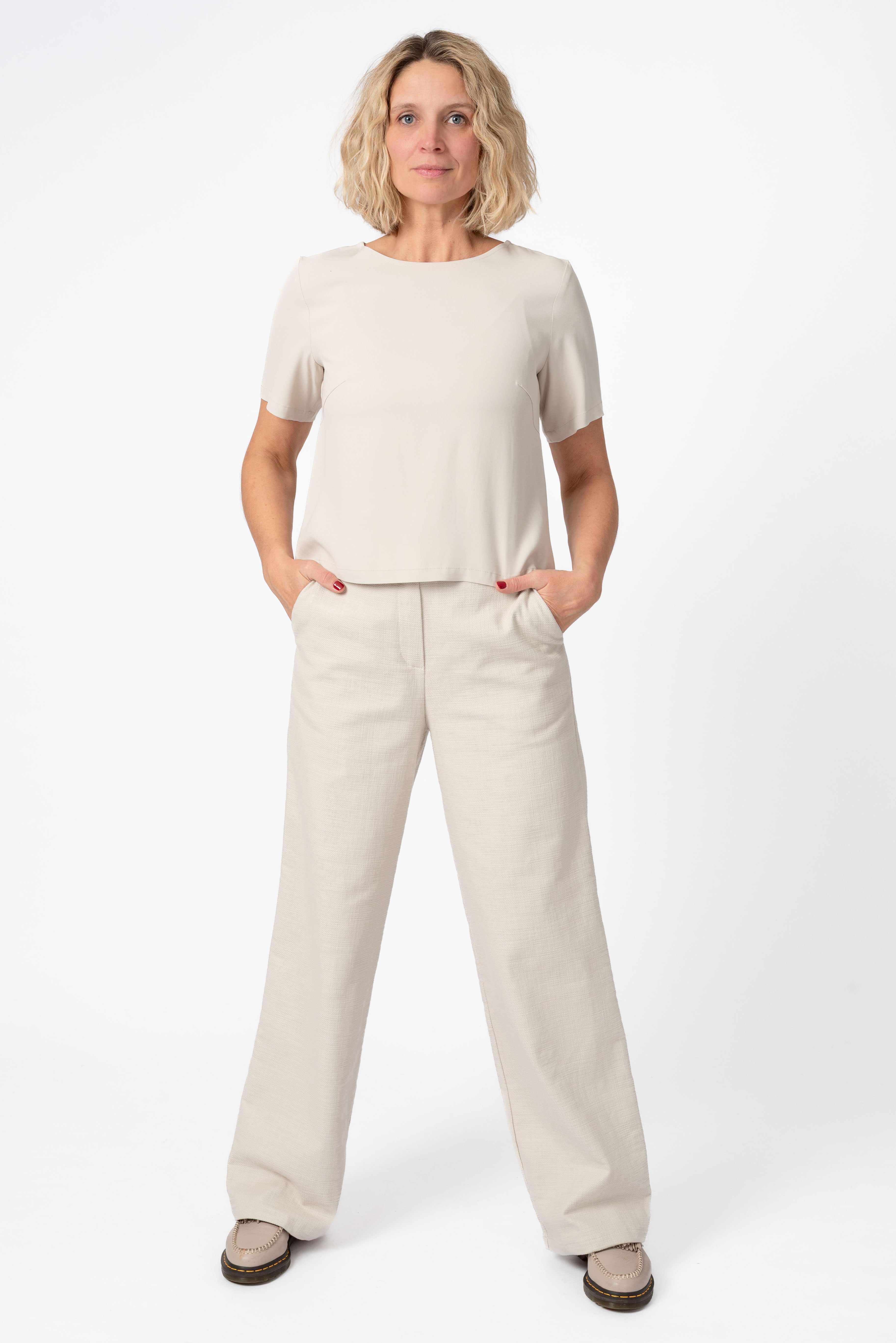 NNIstudio - LAB I MARLENE 2.0 Hose Cotton - Birch White - XXS -