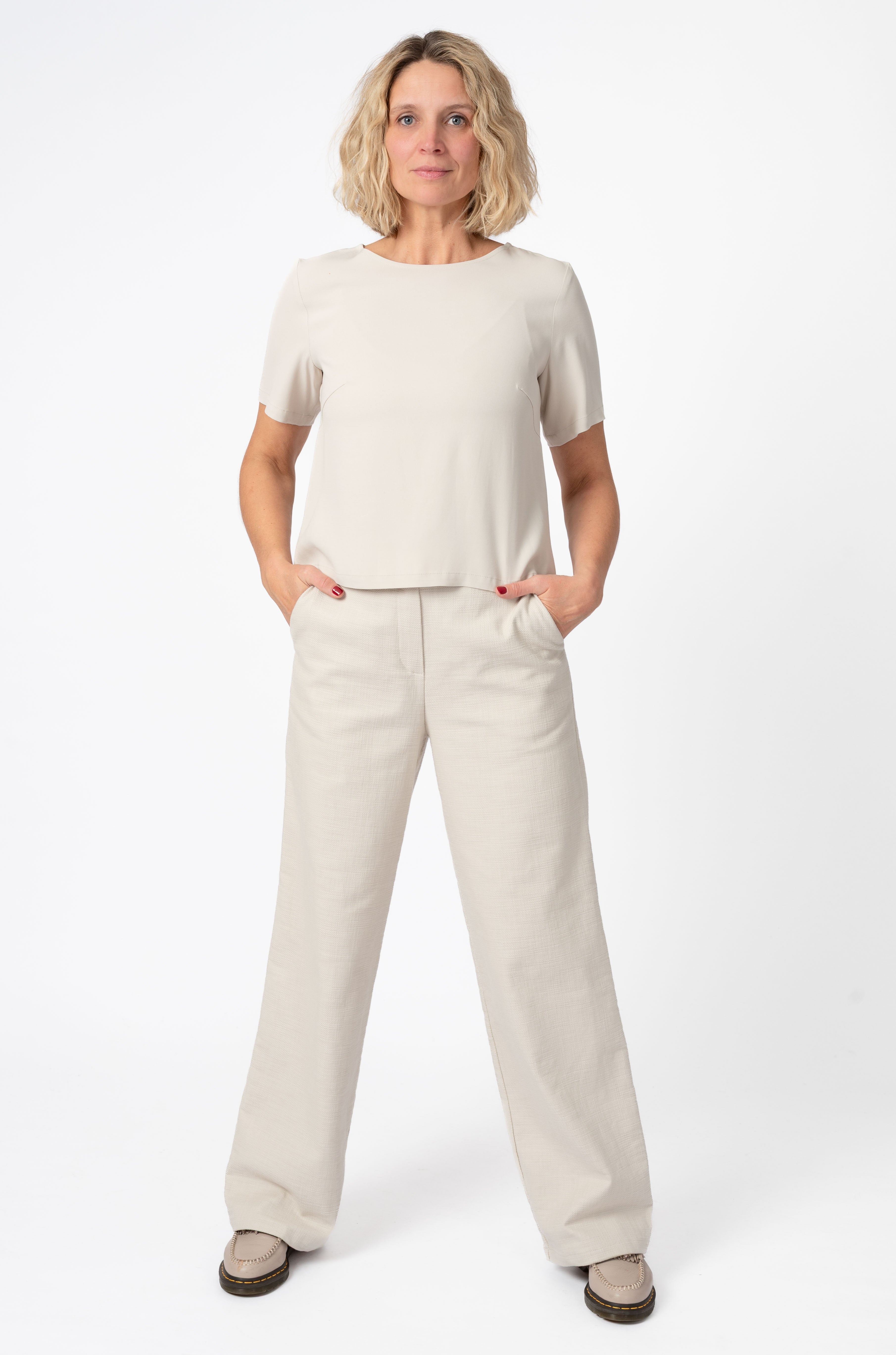 NNIstudio - LAB I MARLENE 2.0 Hose Cotton - Birch White - XXS -