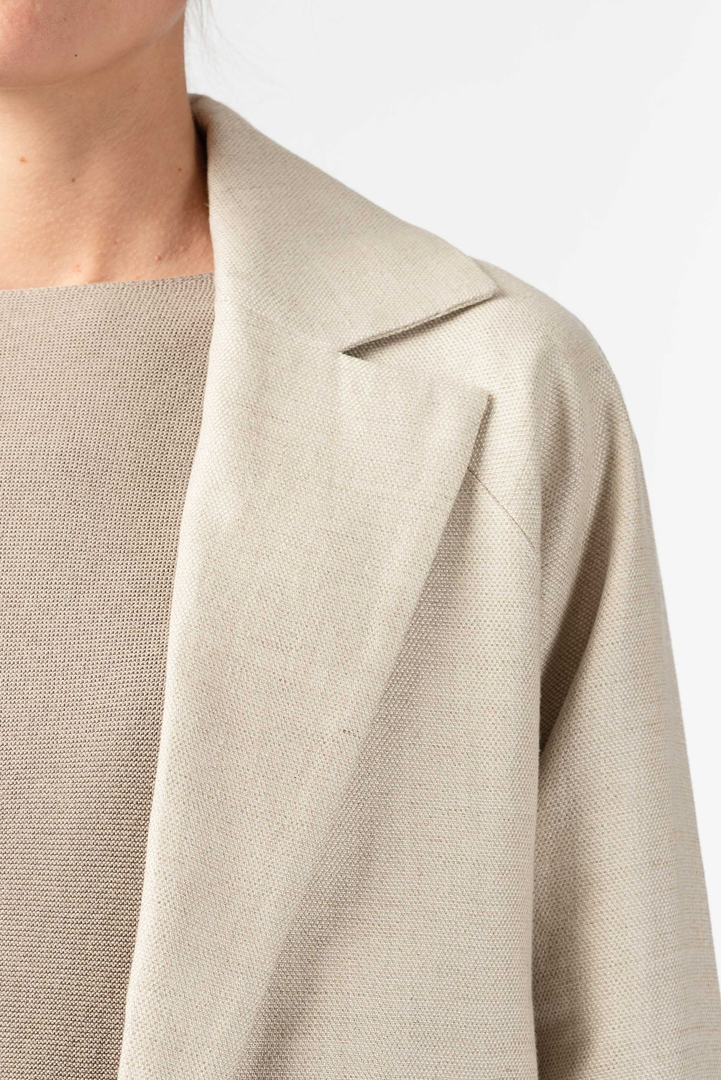 NNIstudio - LINED Jacke Linen - Seed Pearl - XS -