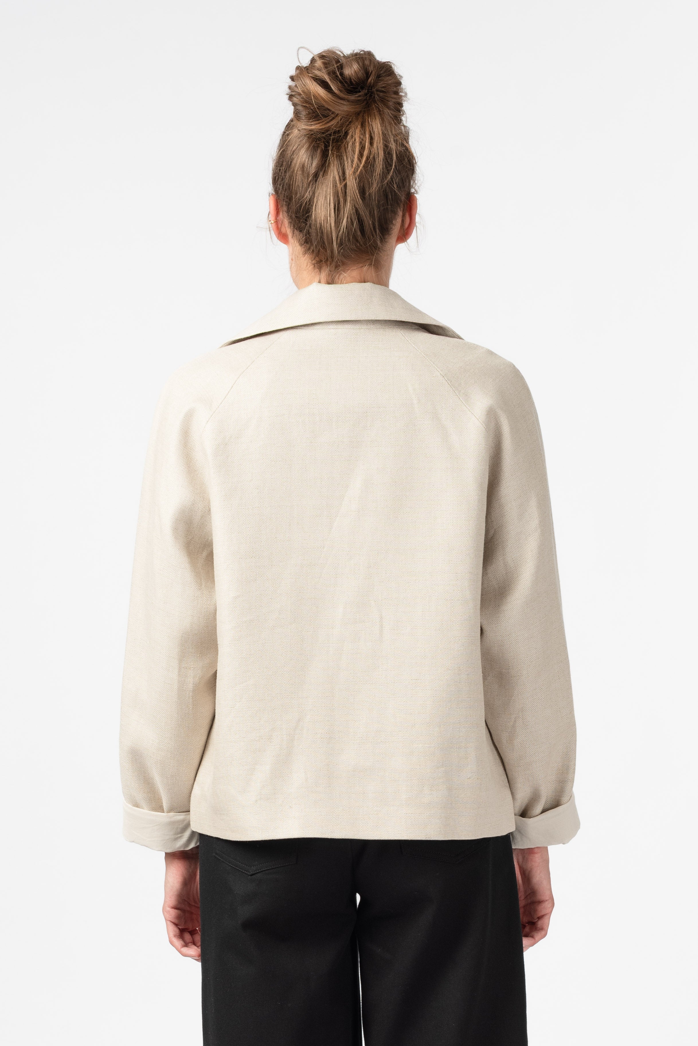 NNIstudio - LINED Jacke Linen - Seed Pearl - XS -