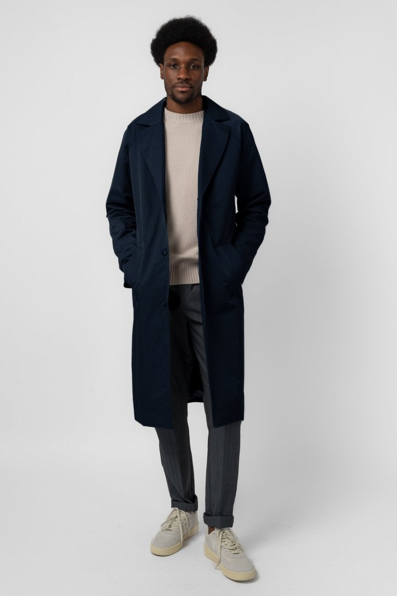 NNIstudio - LONGCOAT Light Unisex - Nightblue - S -