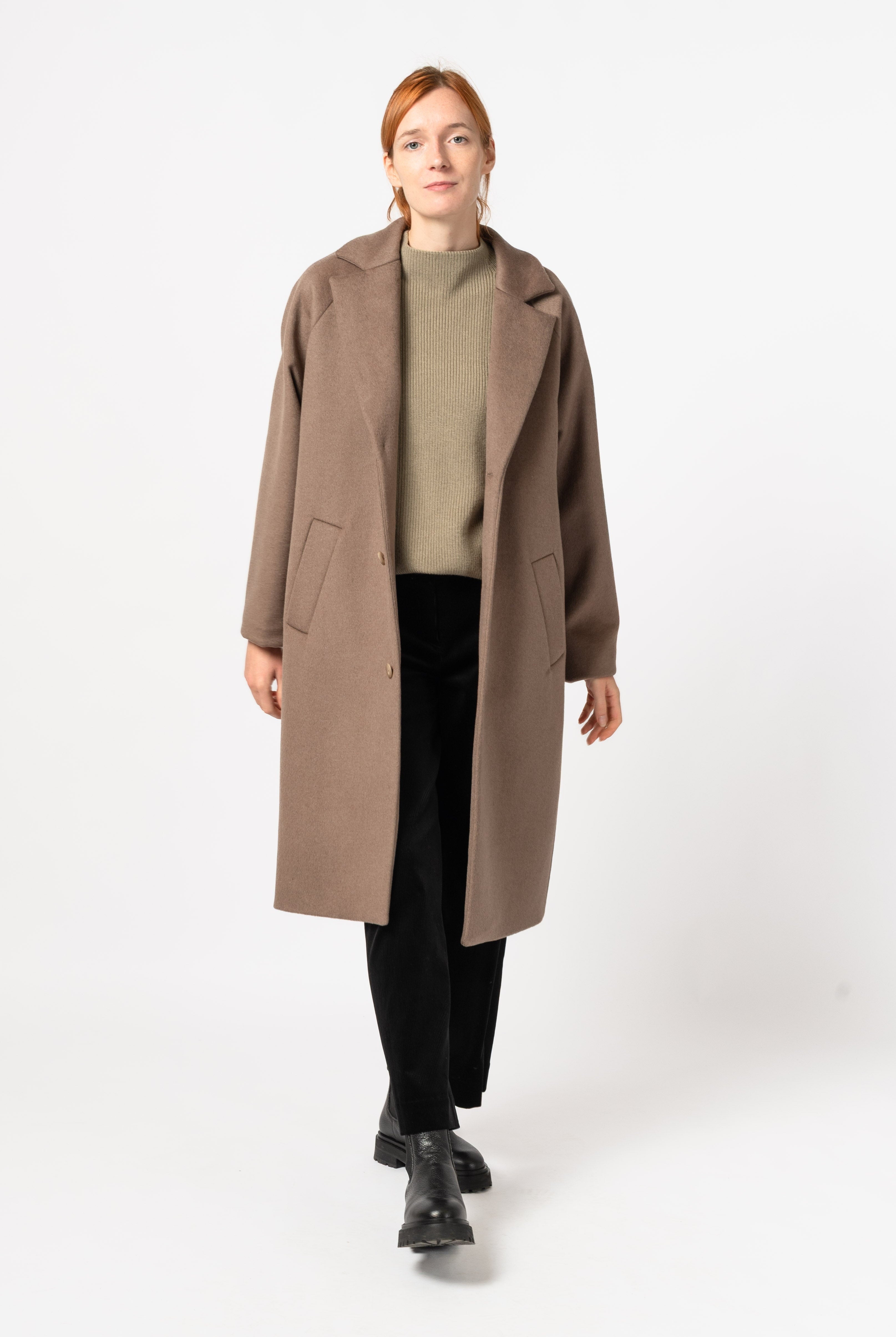 NNIstudio - LONGCOAT Wool - Red Mahogany - S -